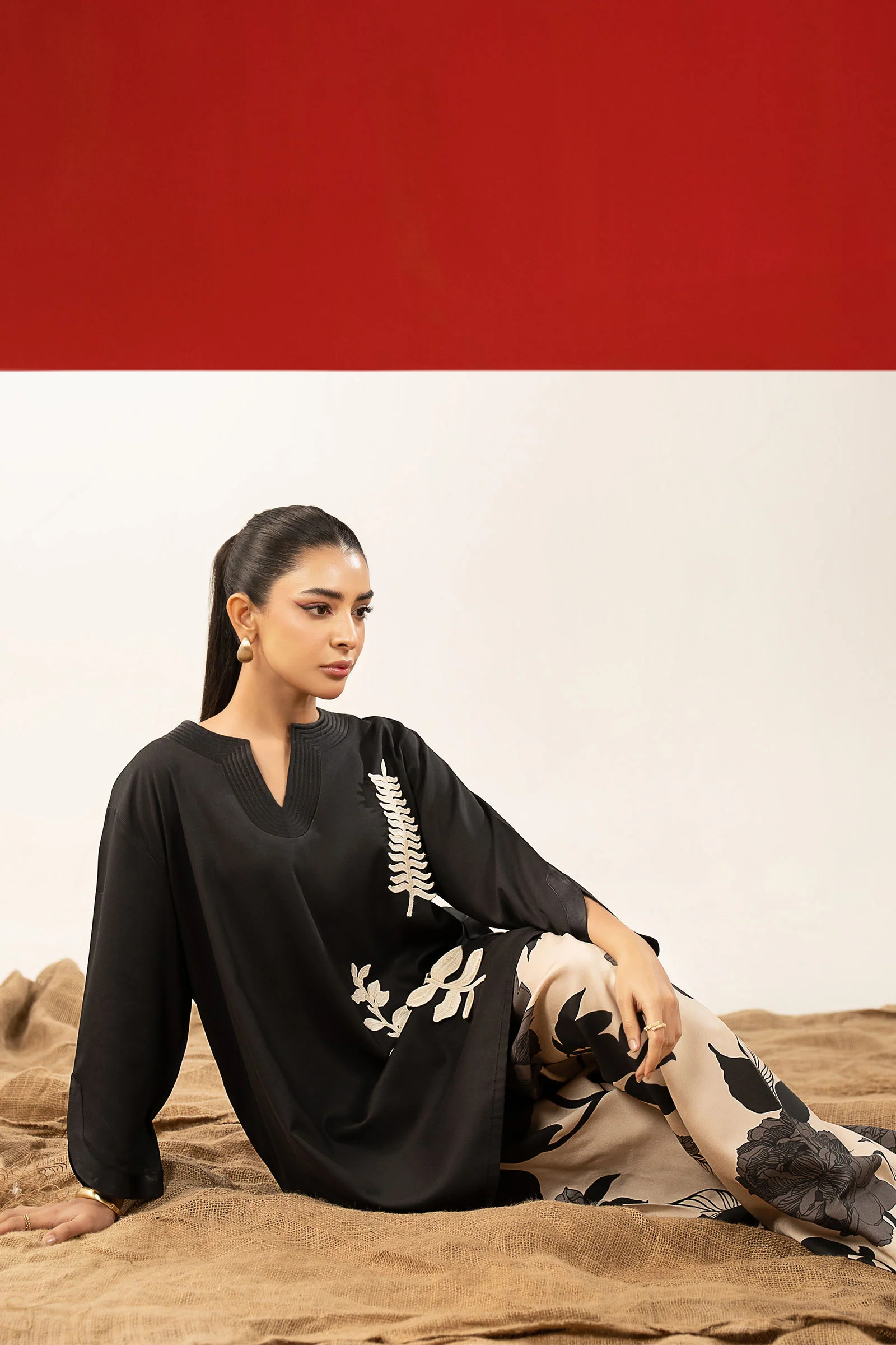 2 Pc Embroidered Twill Suit - Image 4