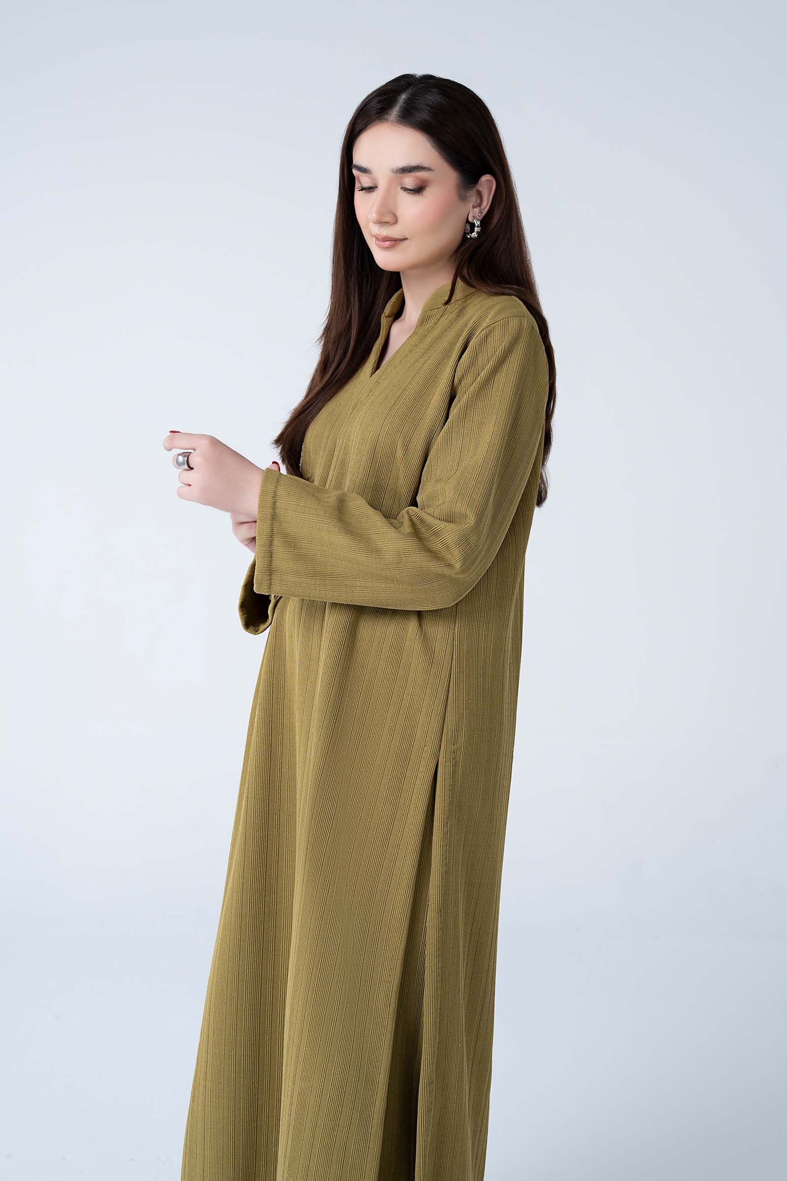 2 Pc Dyed Striped Knitted Suit - Image 4