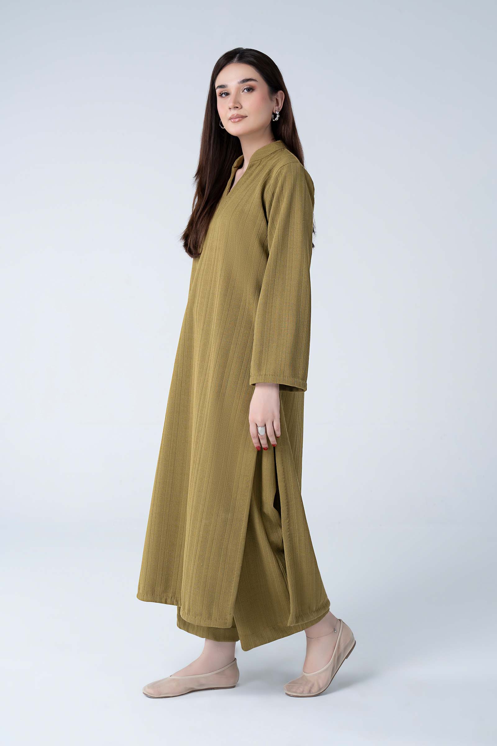 2 Pc Dyed Striped Knitted Suit - Image 7