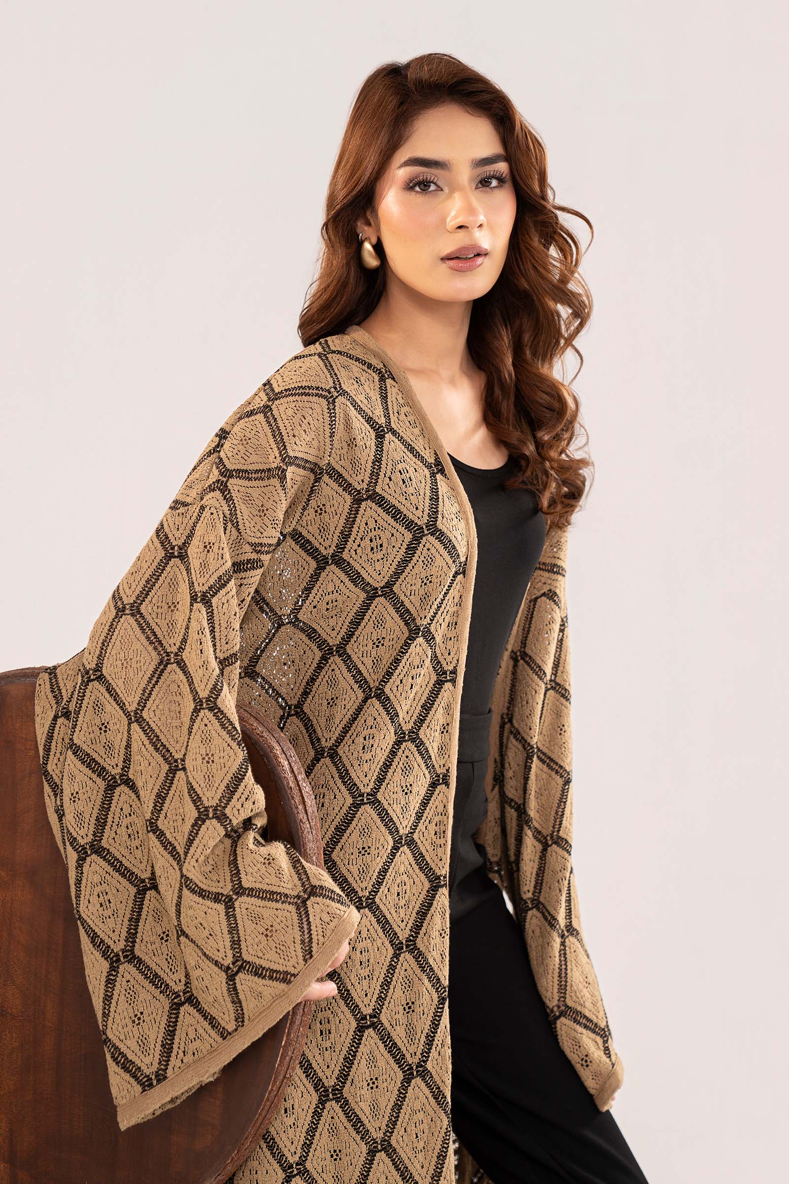 Dyed Crochet Shrug - Image 8