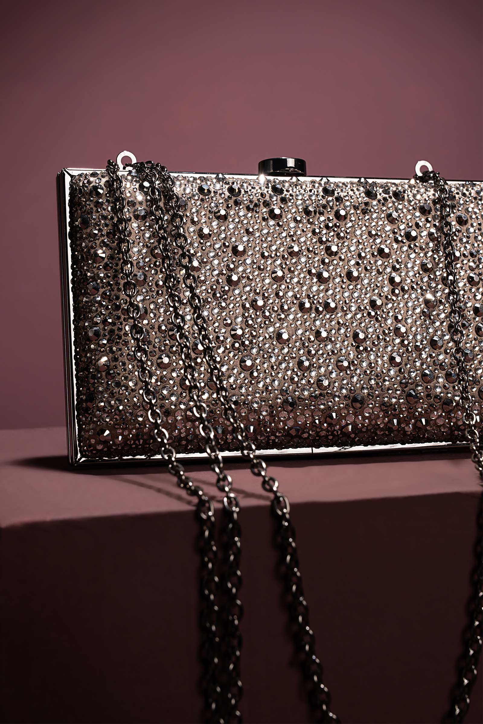 Sparkling Rectangle Clutch - Image 2