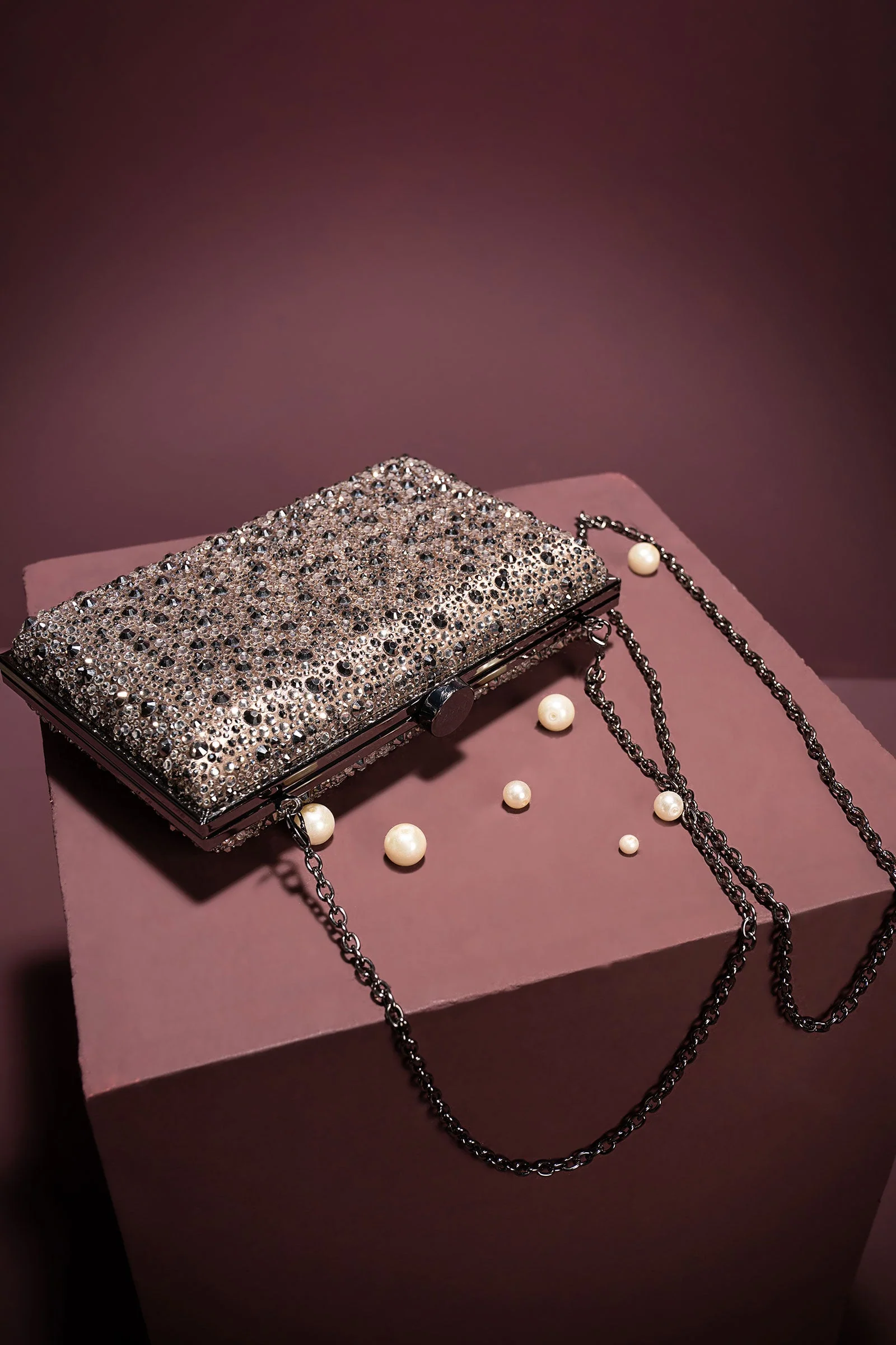 Sparkling Rectangle Clutch - Image 3