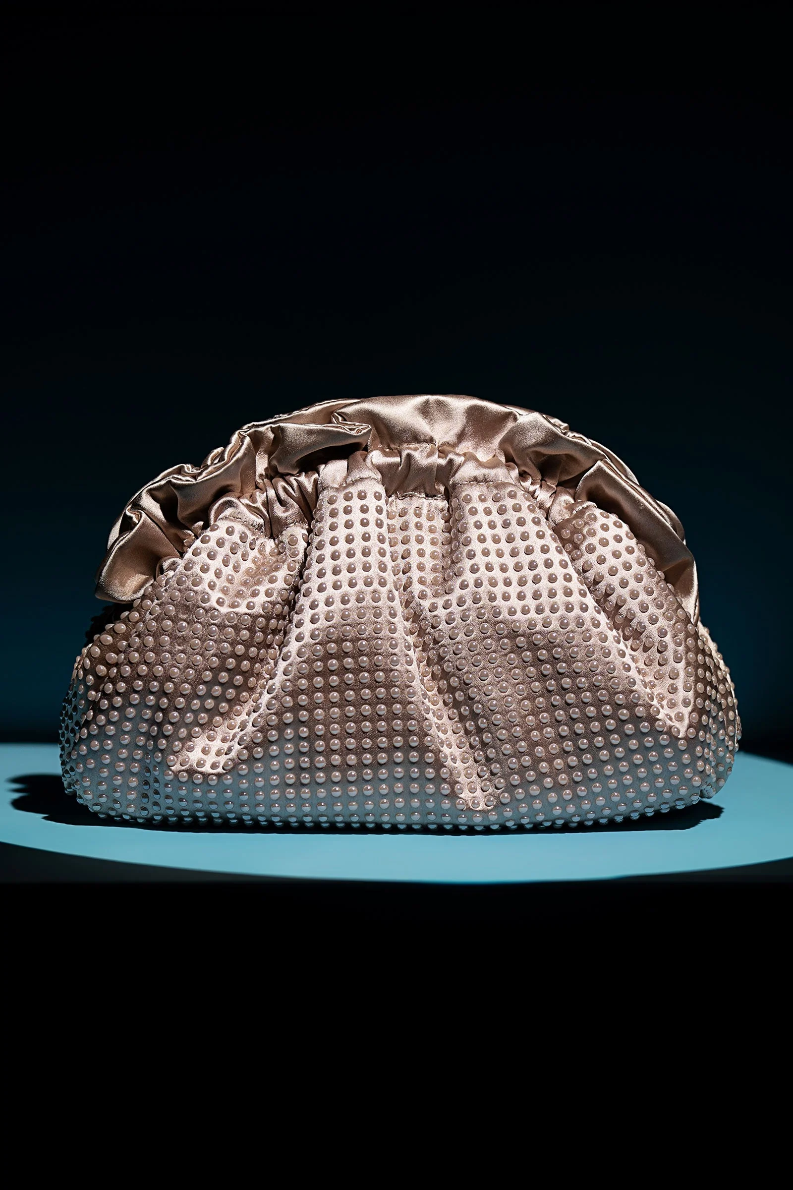 Ruched Pearl Clutch - Image 4