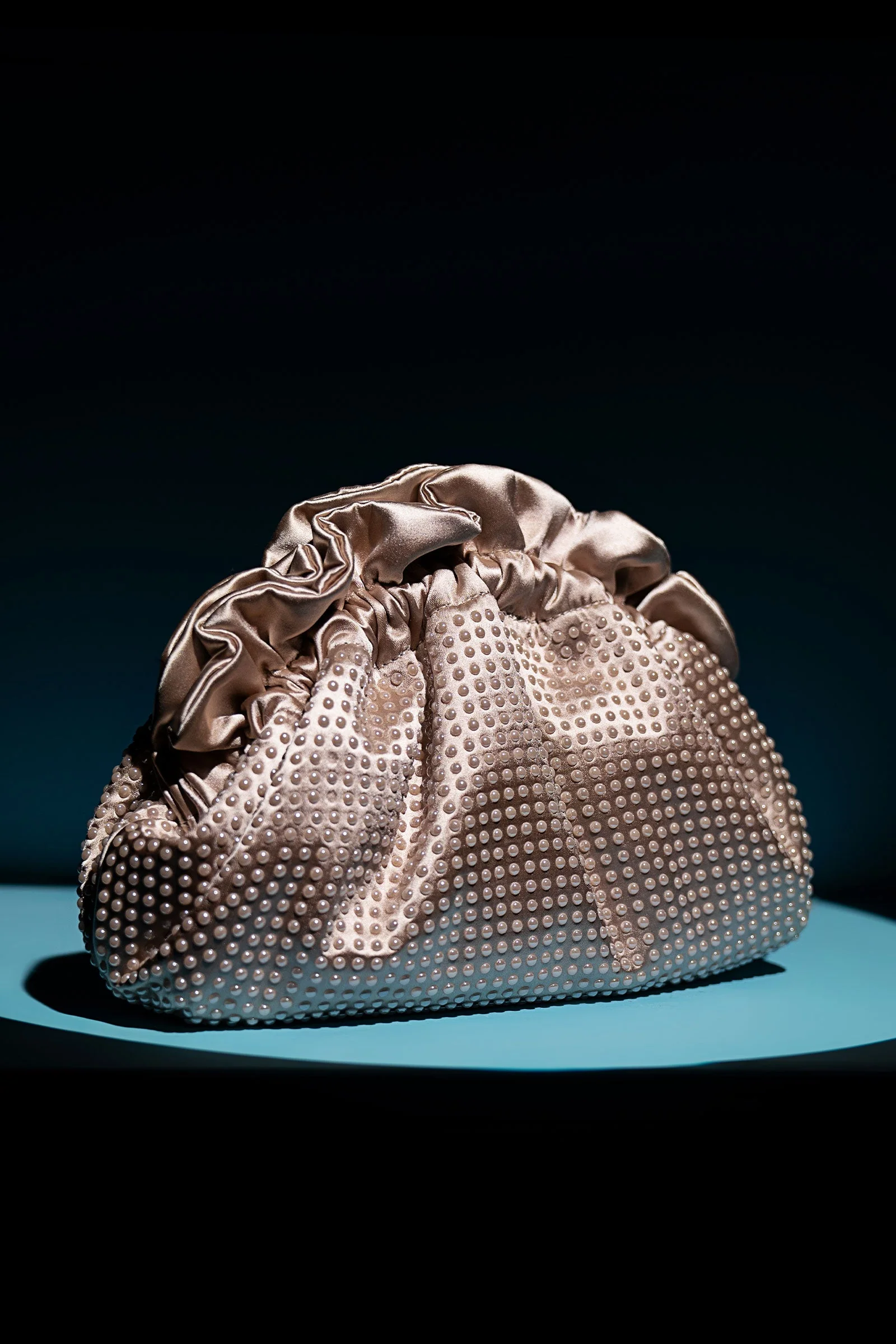 Ruched Pearl Clutch - Image 6
