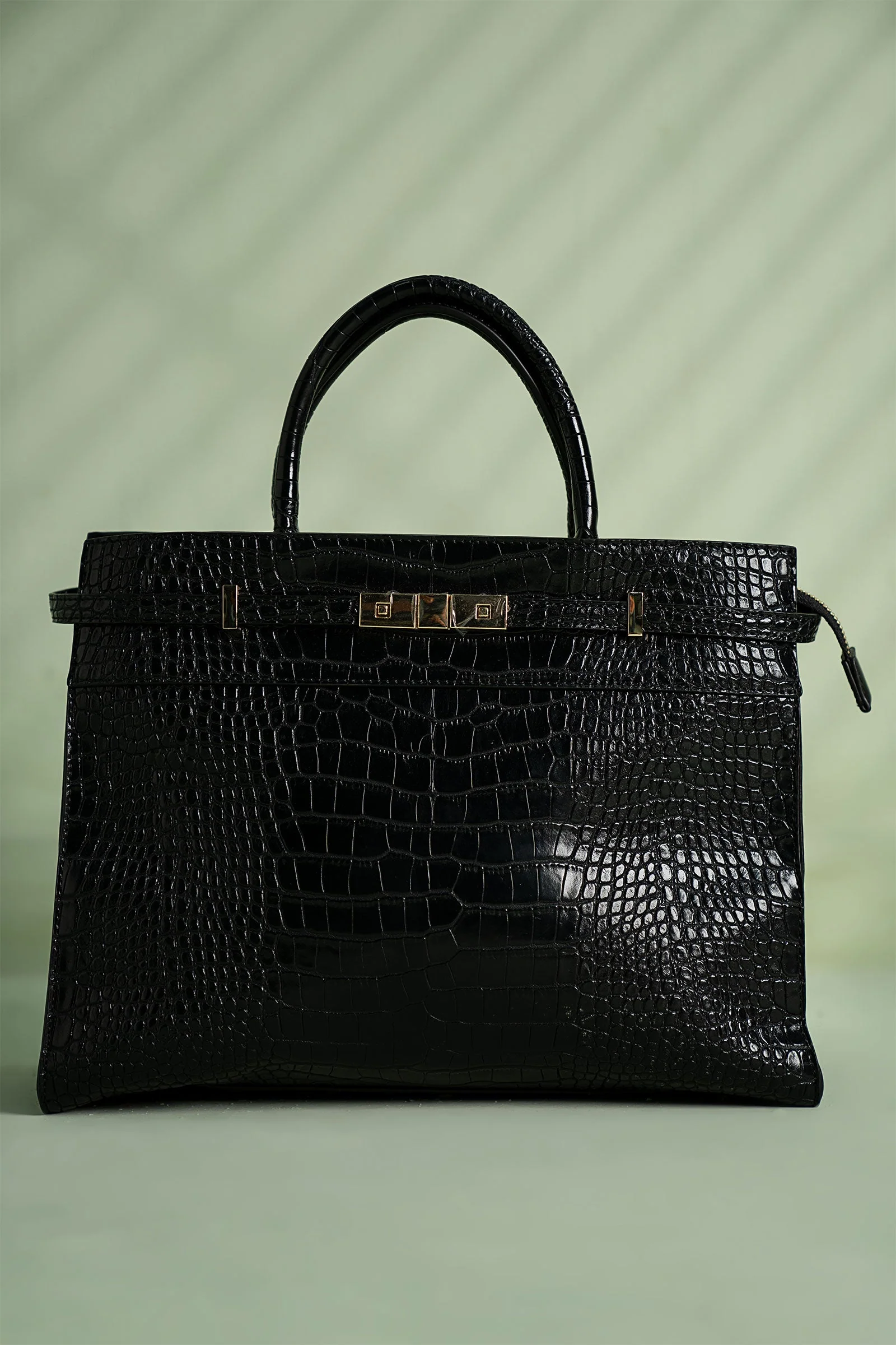 Belted Croc Tote - Image 5