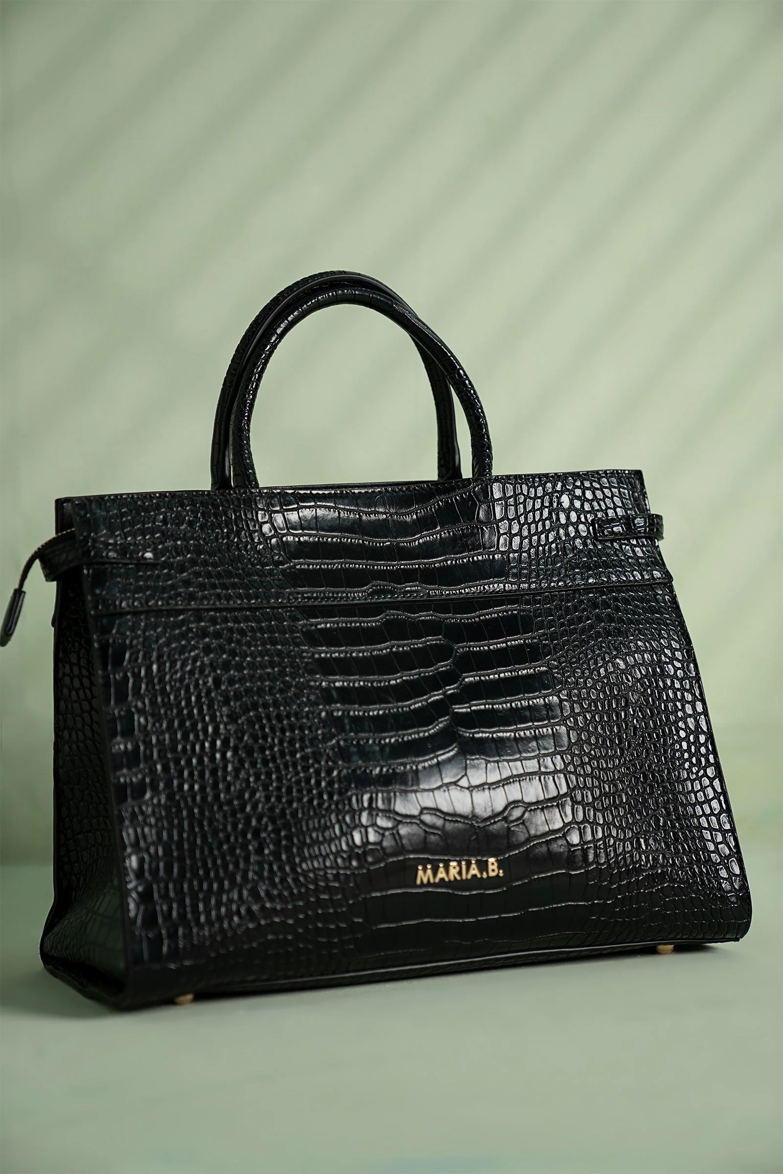 Belted Croc Tote - Image 7