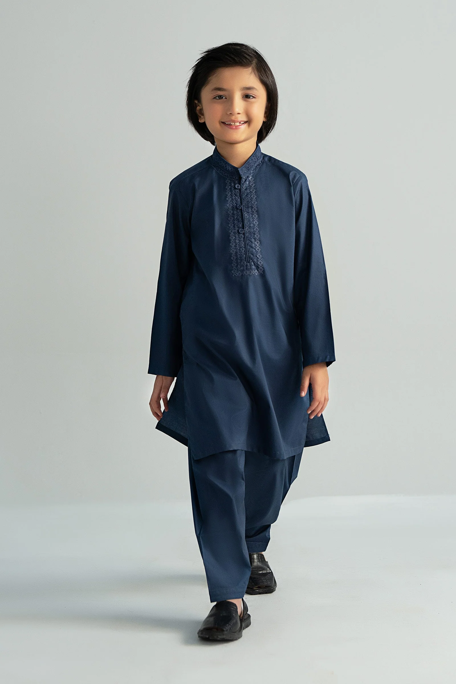 2 Piece Embroidered Cotton Suit