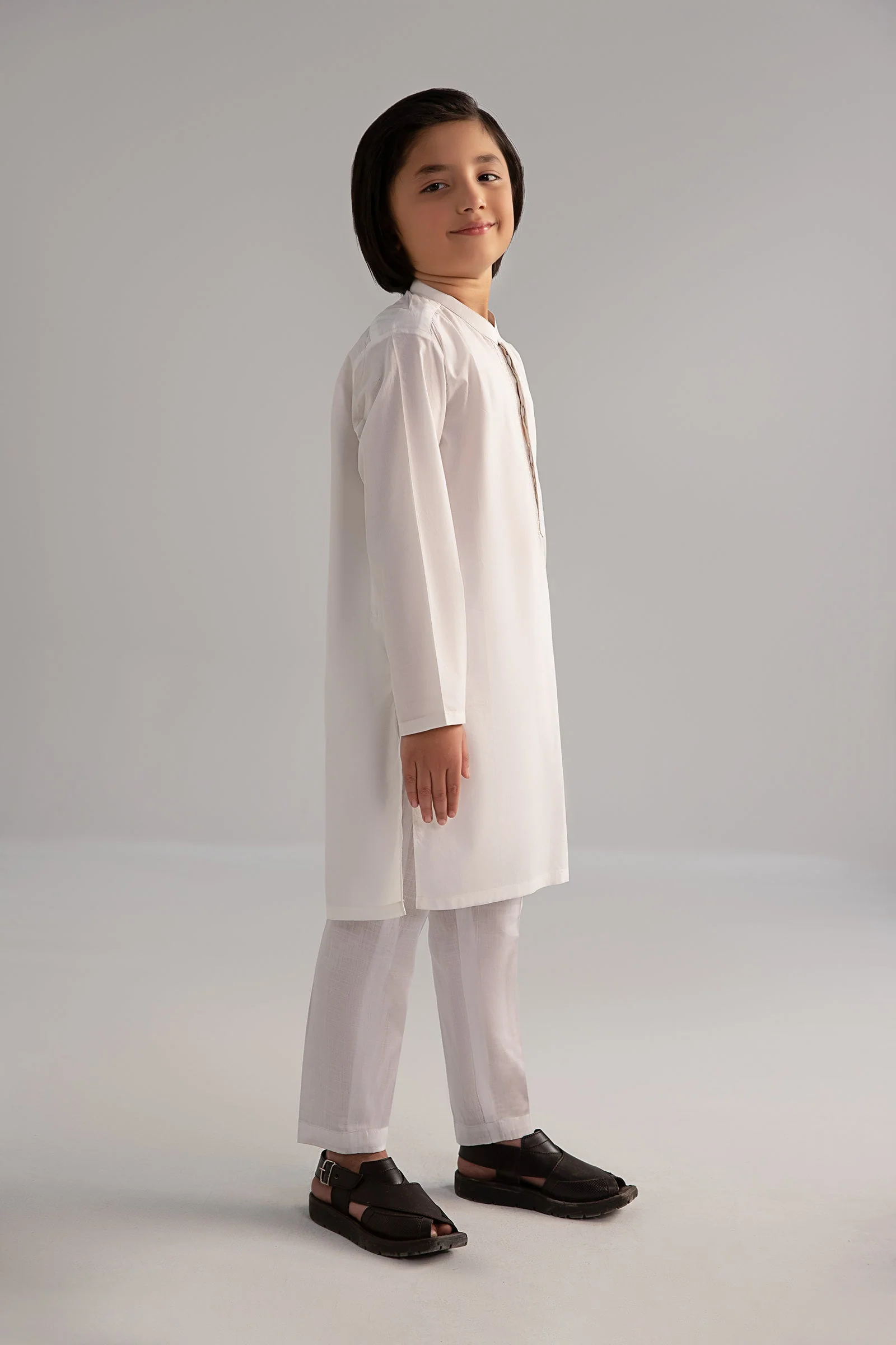 2 Piece Embroidered Cotton Suit - Image 3