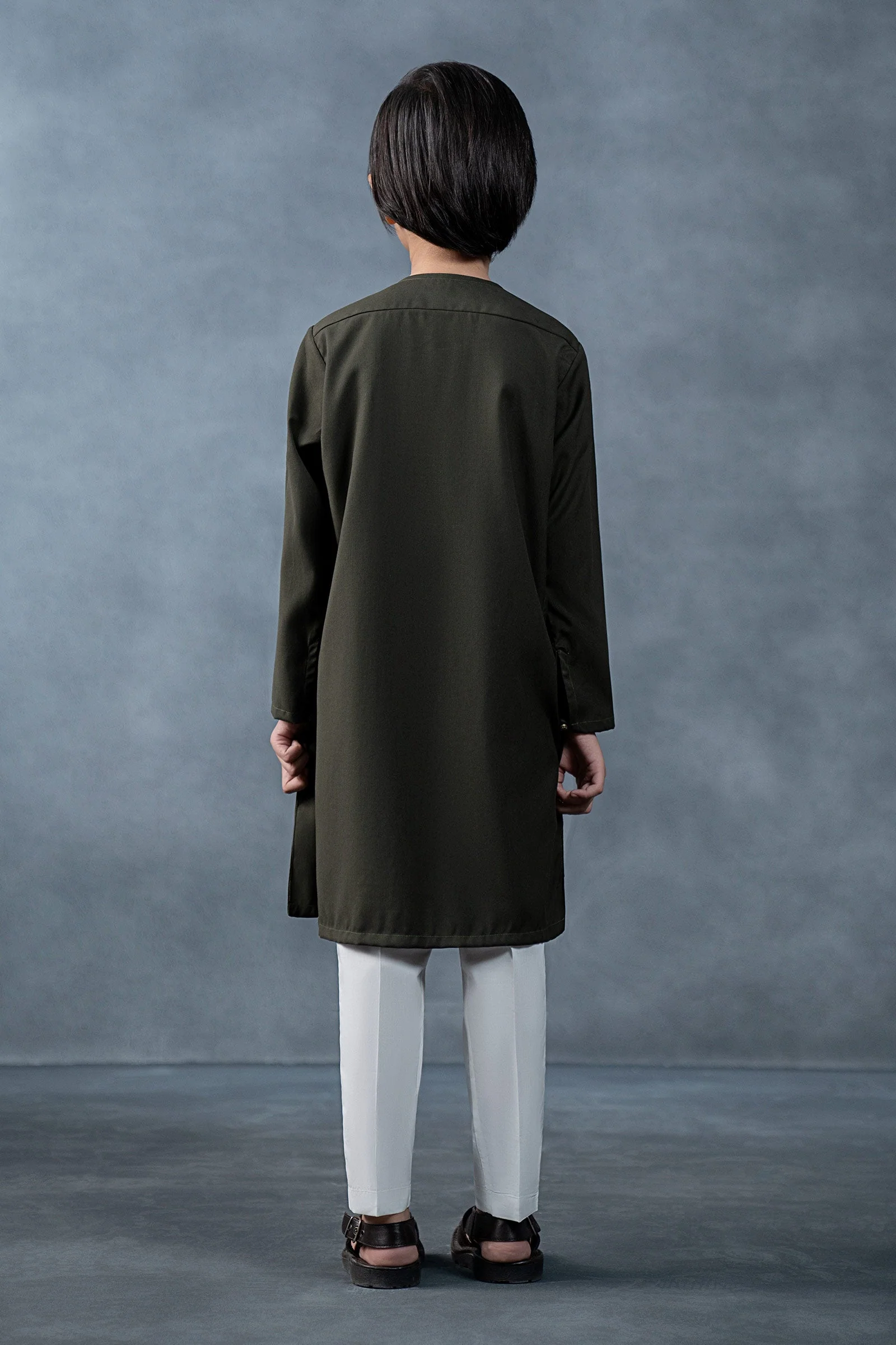 Embroidered Blended Kurta - Image 6