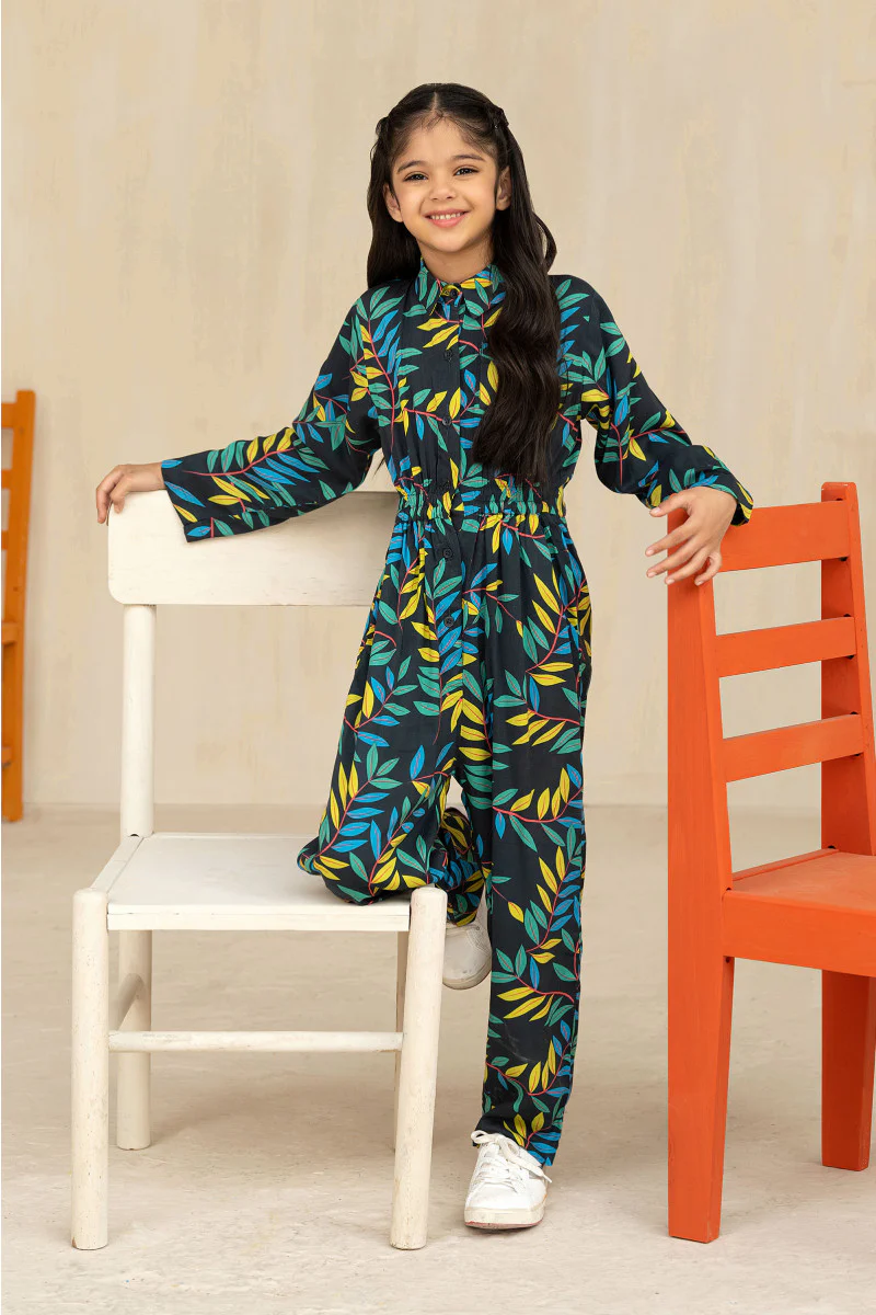 Jumpsuit Printed Blue MBK-W22-15 - Image 2