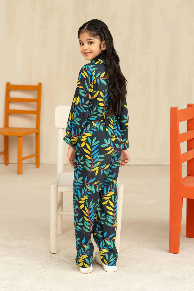 Jumpsuit Printed Blue MBK-W22-15 - Image 3