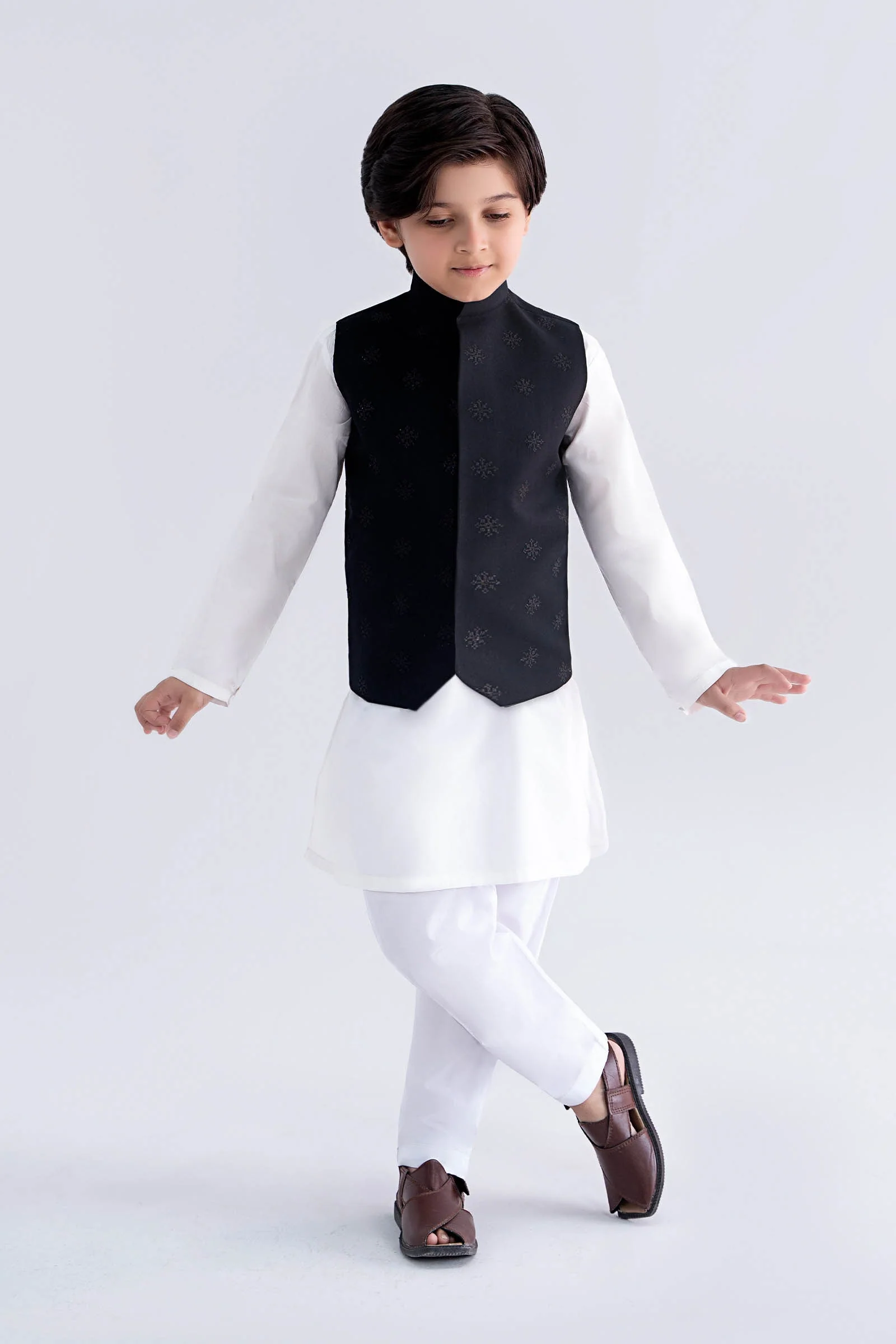 Blended Black Waistcoat