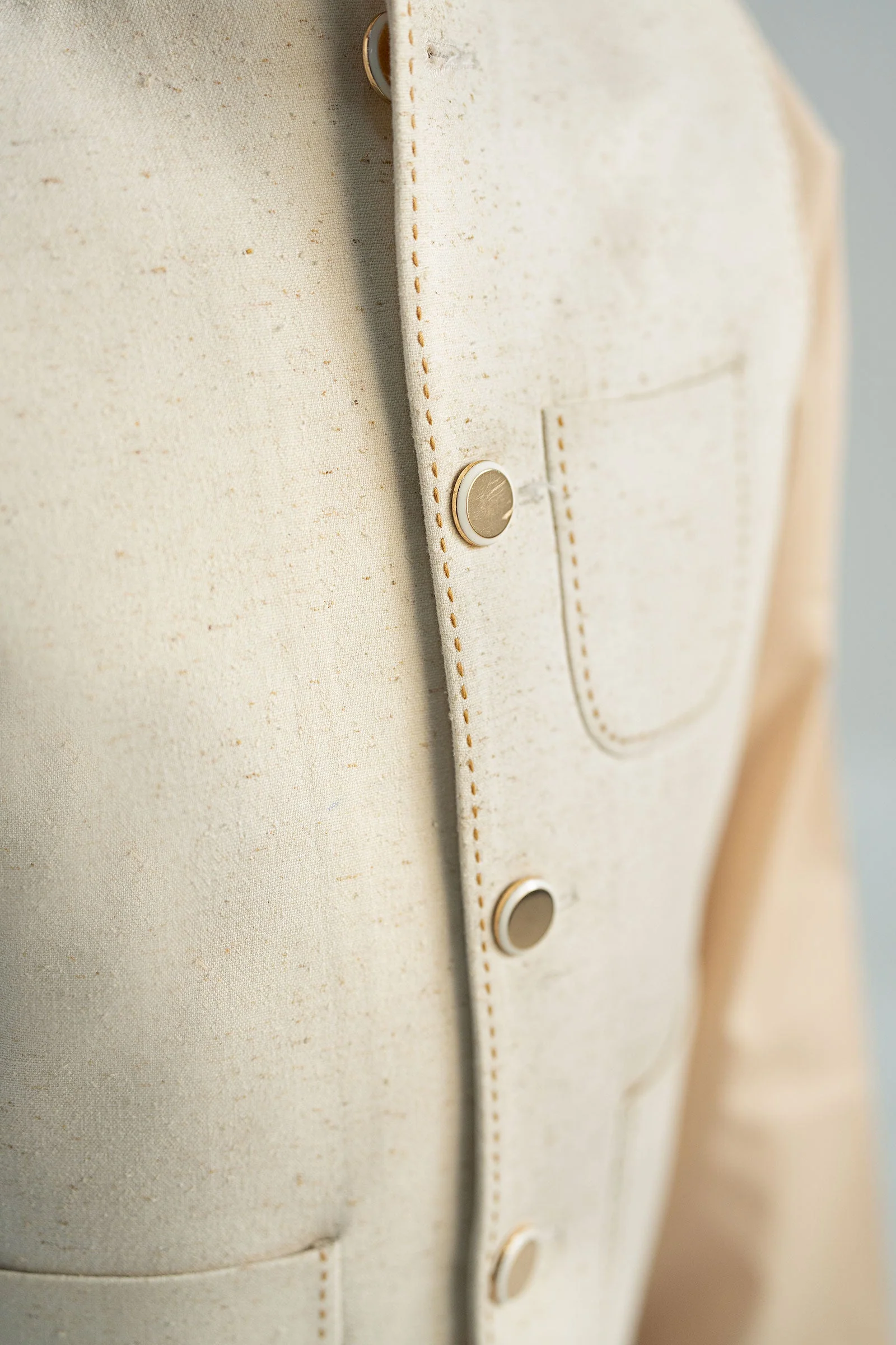 Natural Karandi Waistcoat - Image 4