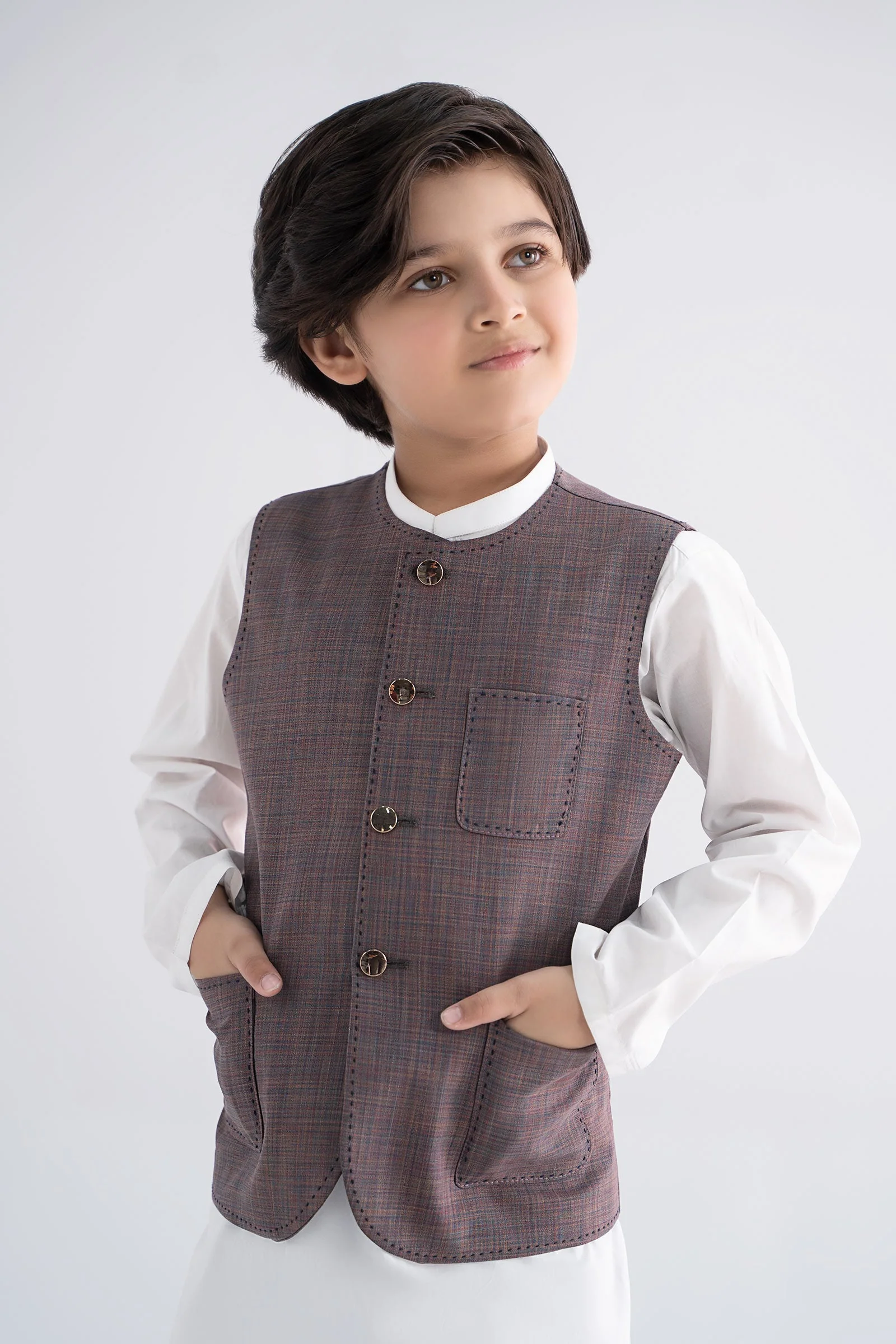 Blended Peach Waistcoat - Image 3