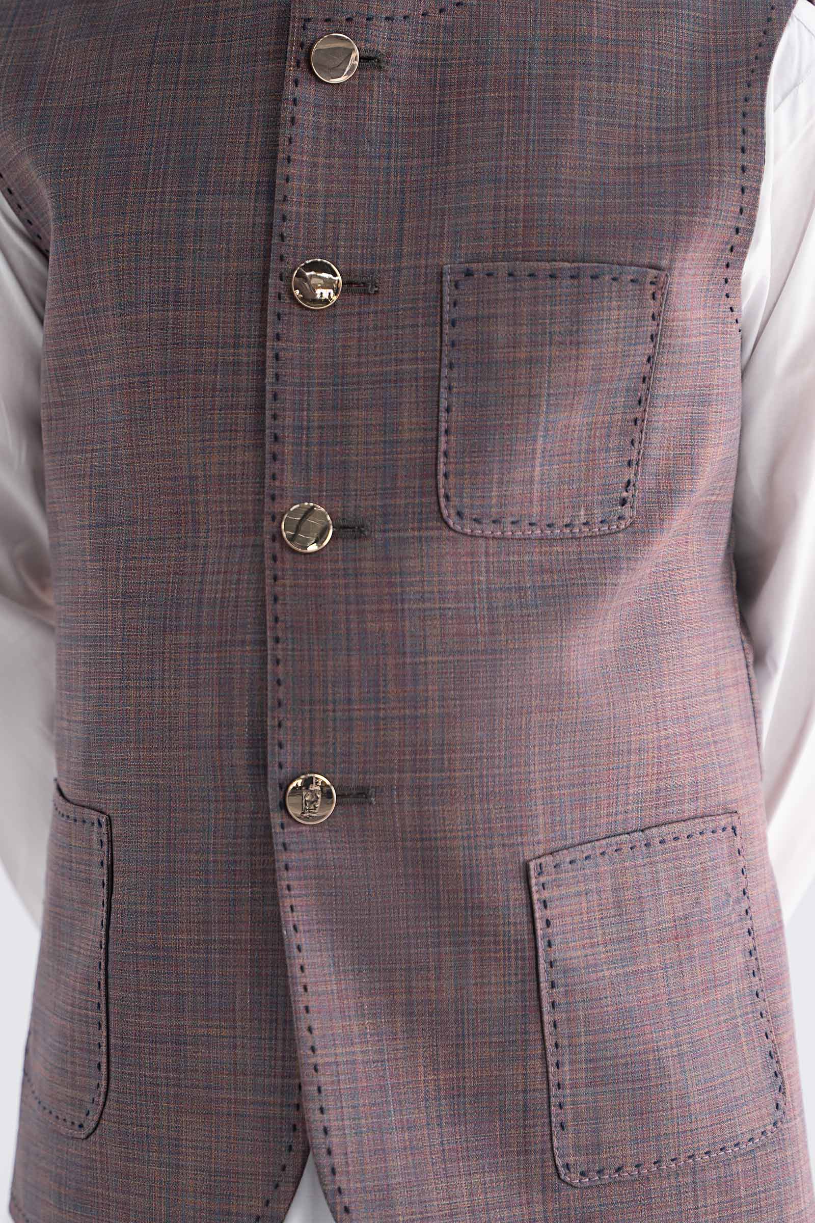 Blended Peach Waistcoat - Image 5