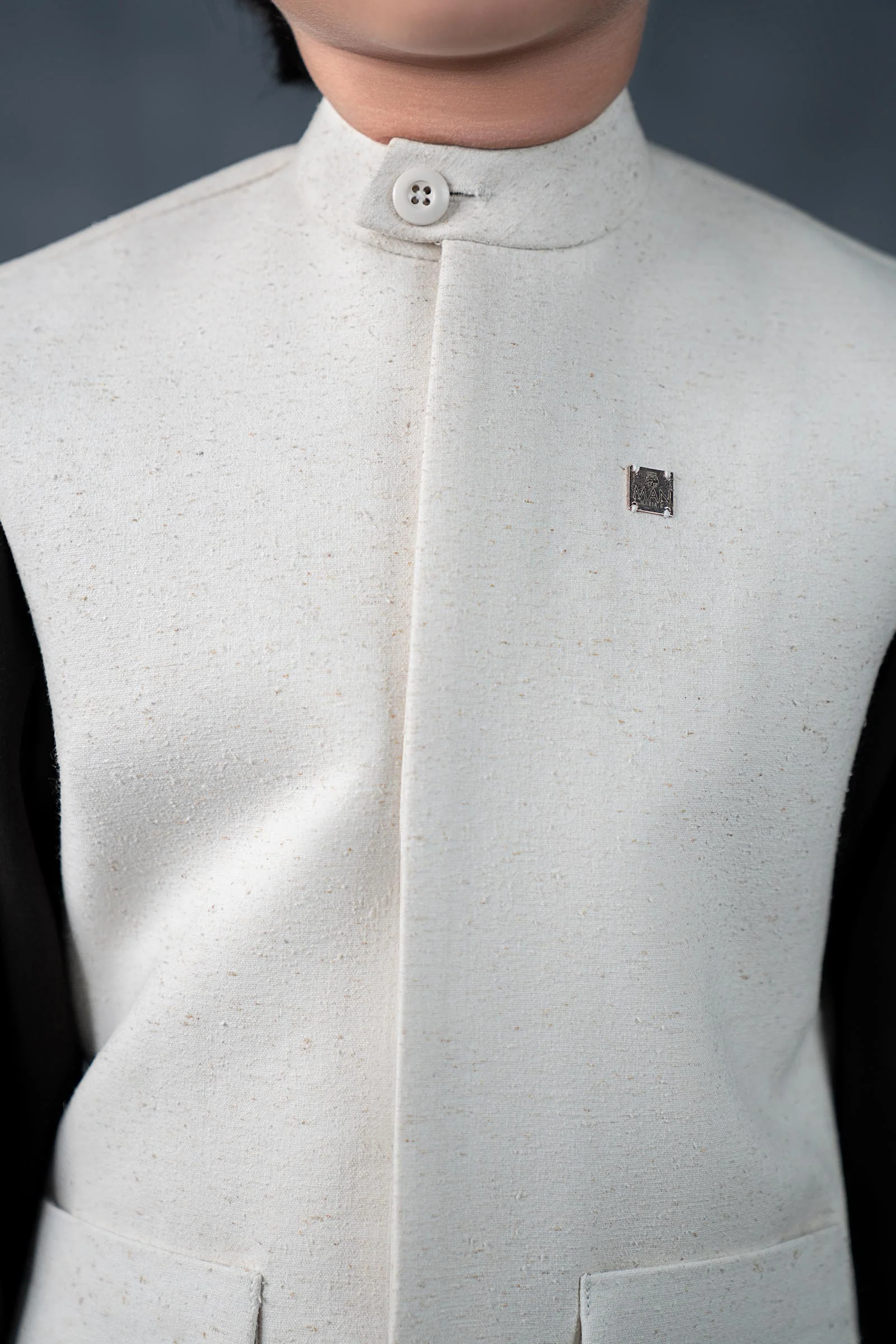 Natural Karandi Waistcoat - Image 4
