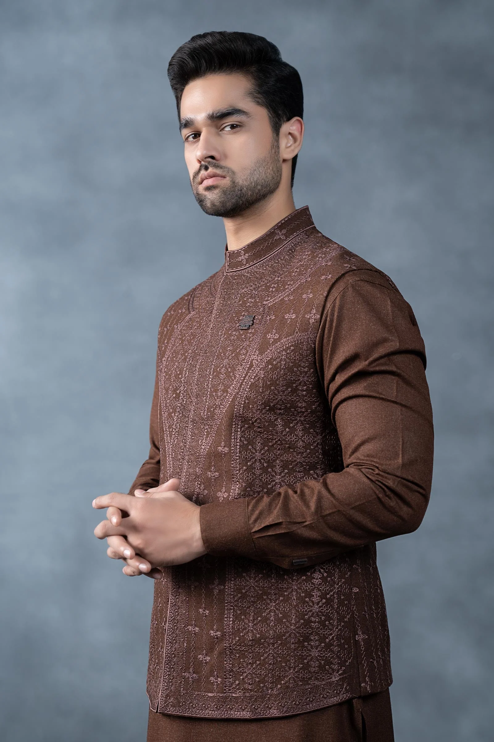 3 Piece Markhor (Polo) Wool Suit - Image 2
