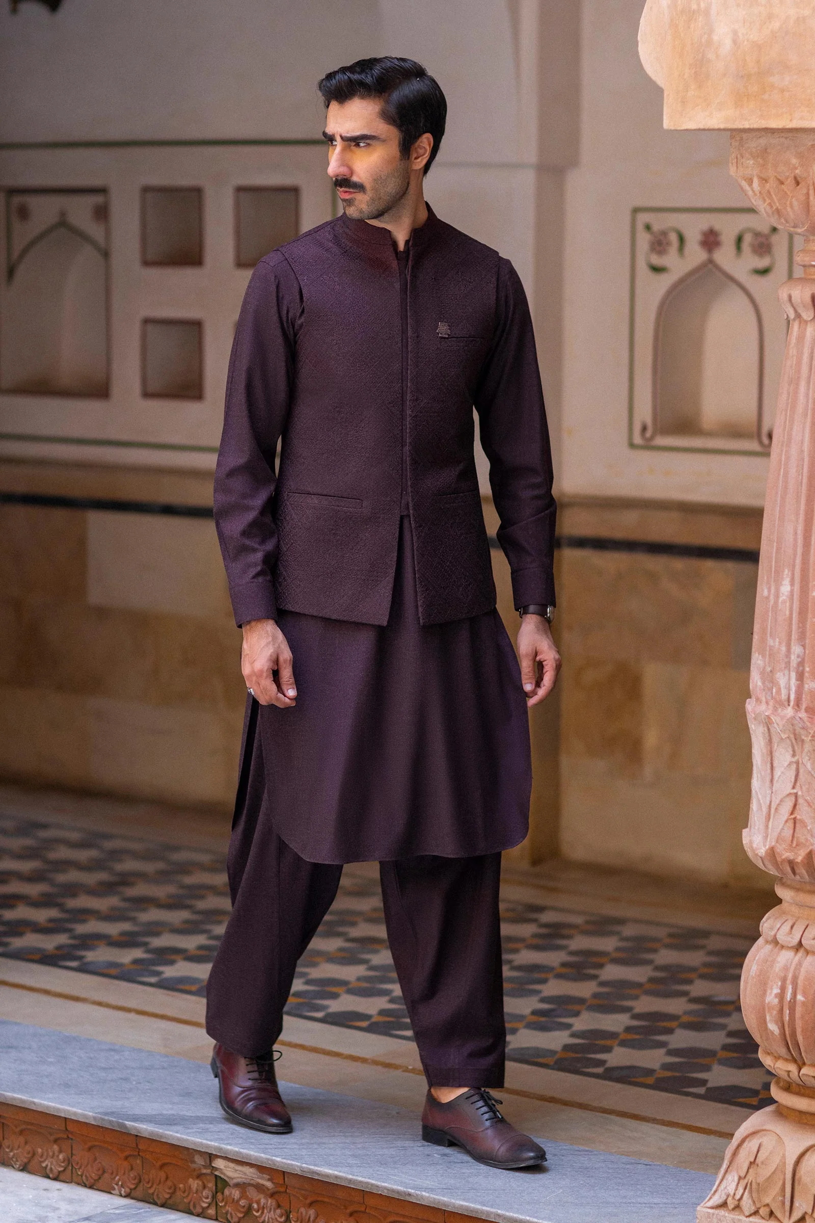 3 Piece Markhor (Polo) Wool Suit - Image 2