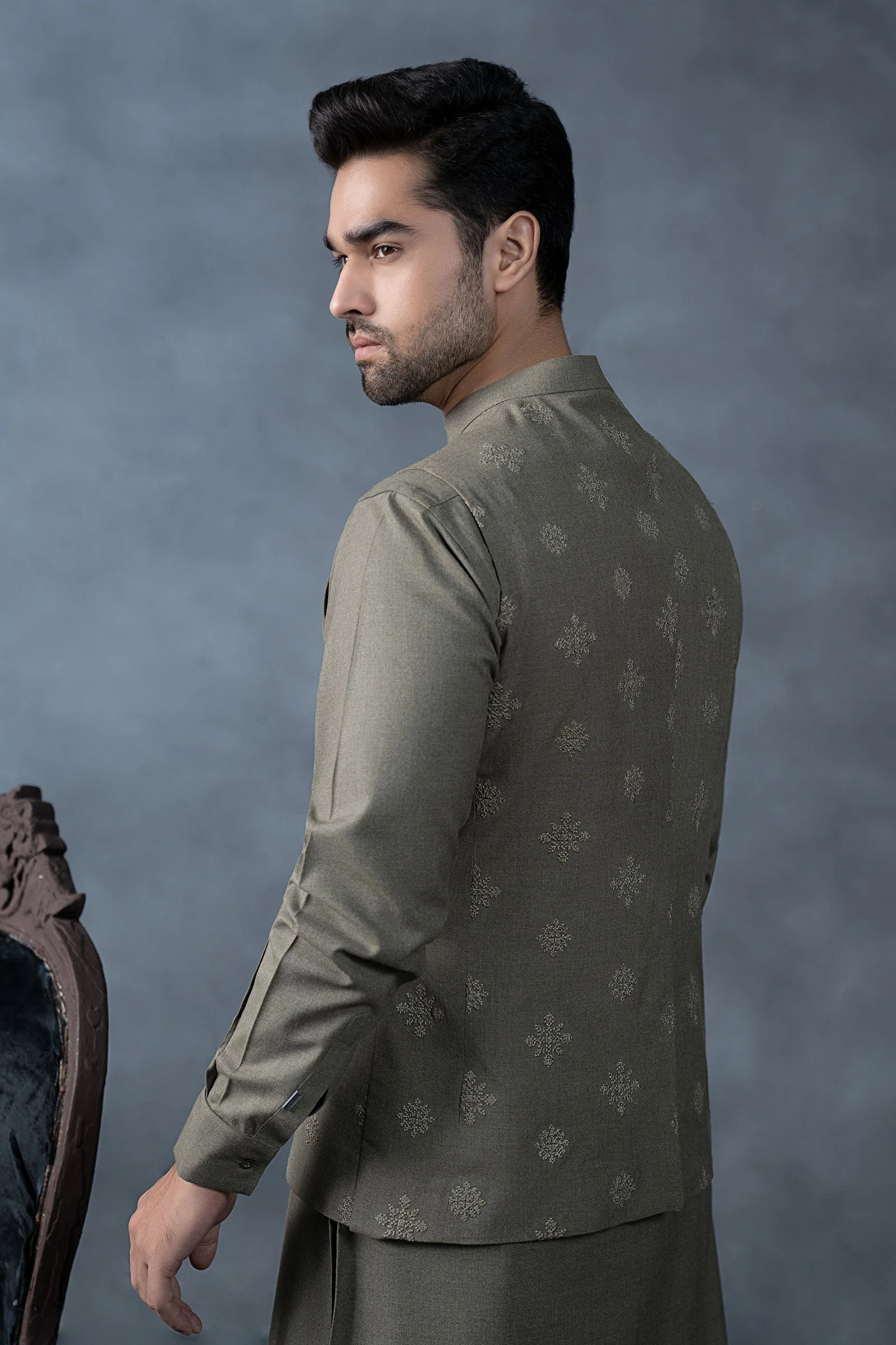 3 Piece Markhor (Polo) Wool Suit - Image 3