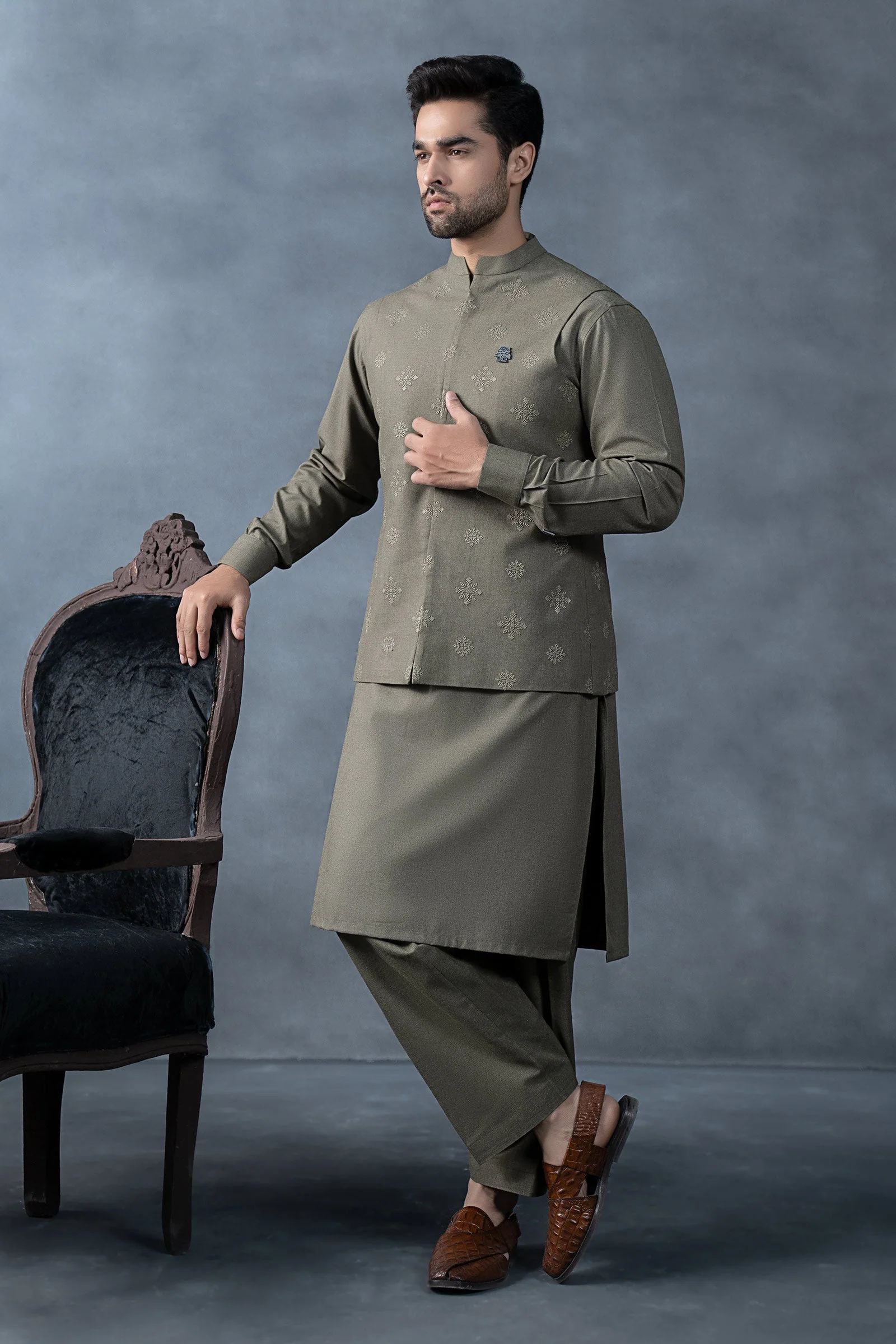 3 Piece Markhor (Polo) Wool Suit - Image 6