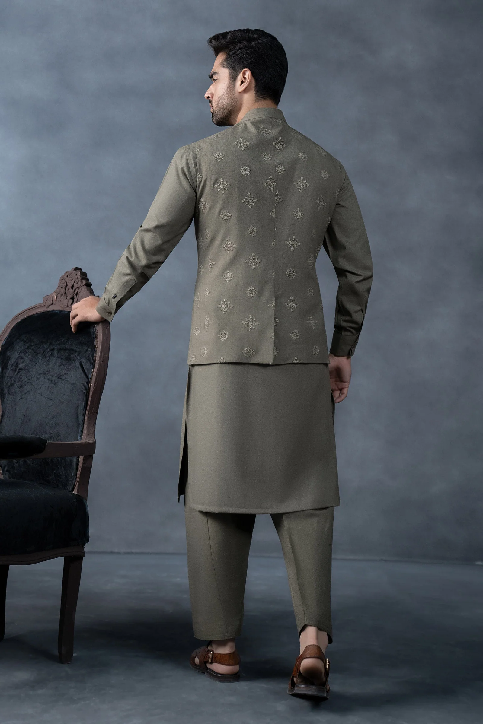 3 Piece Markhor (Polo) Wool Suit - Image 7