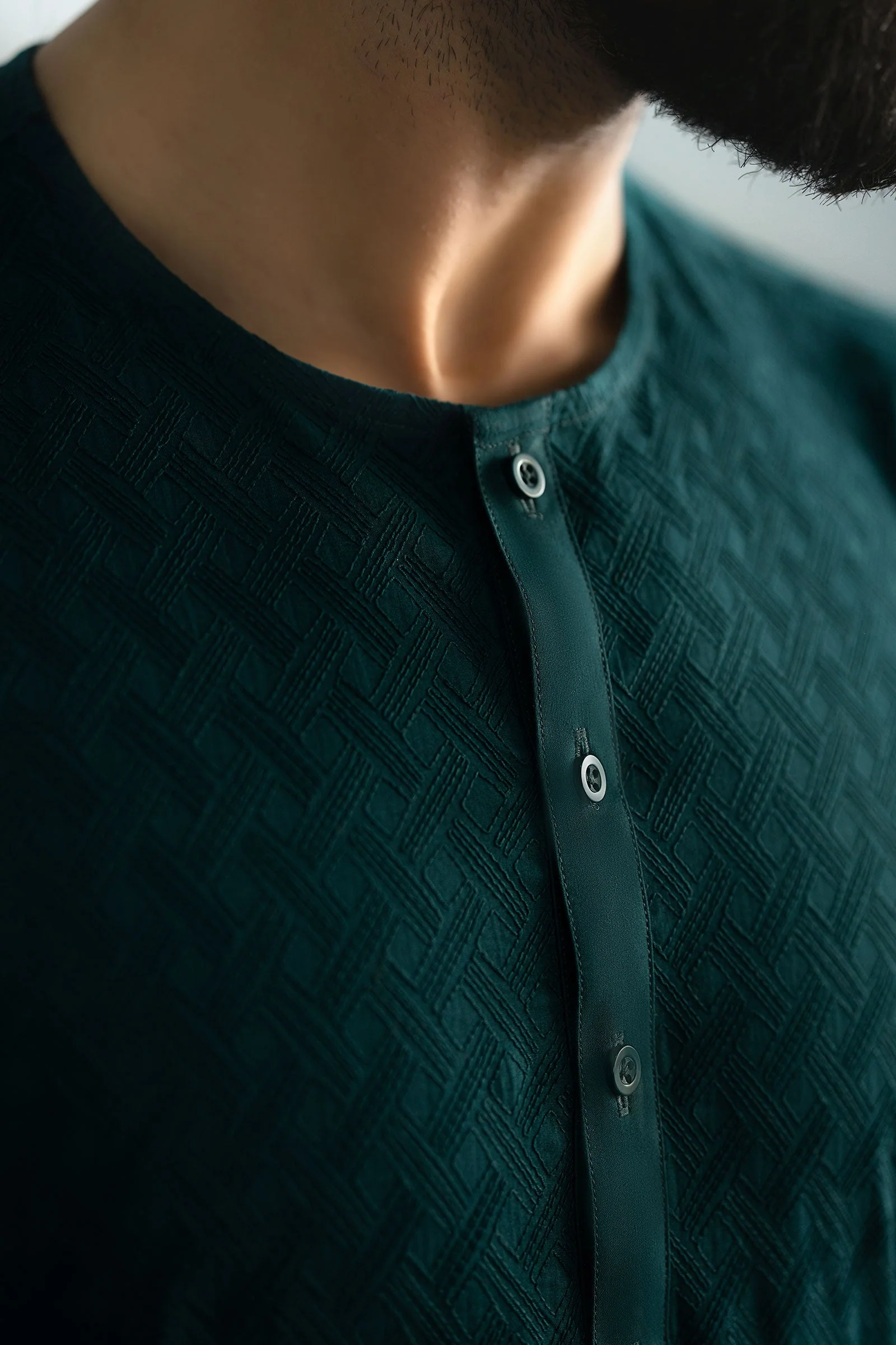 Embroidered Cotton Kurta - Image 6