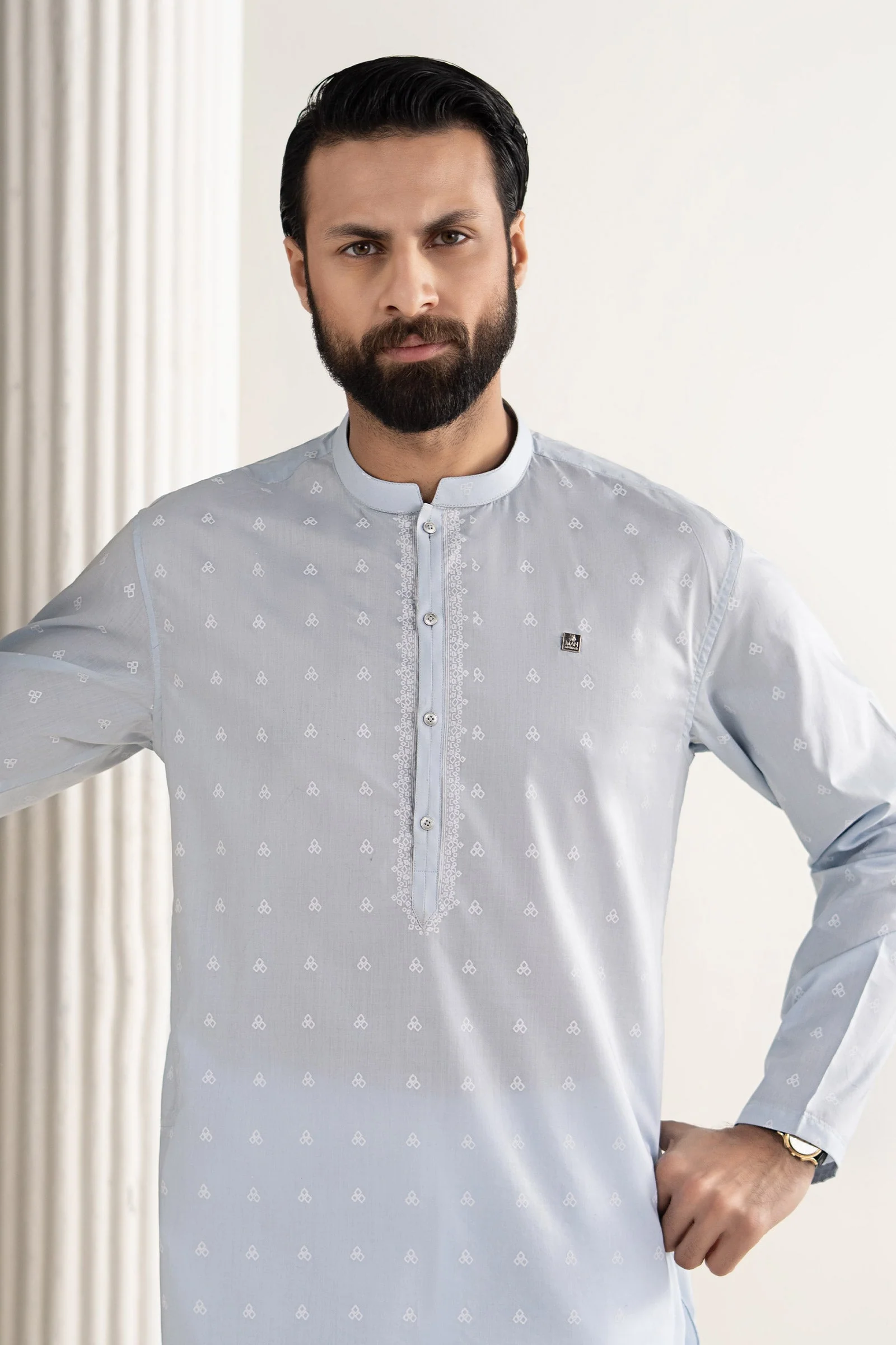 Printed Blended Kurta - Image 3