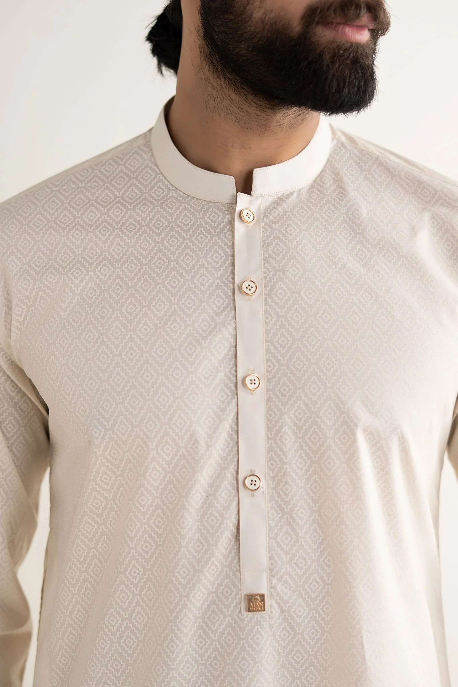 Printed Blended Kurta - Image 3