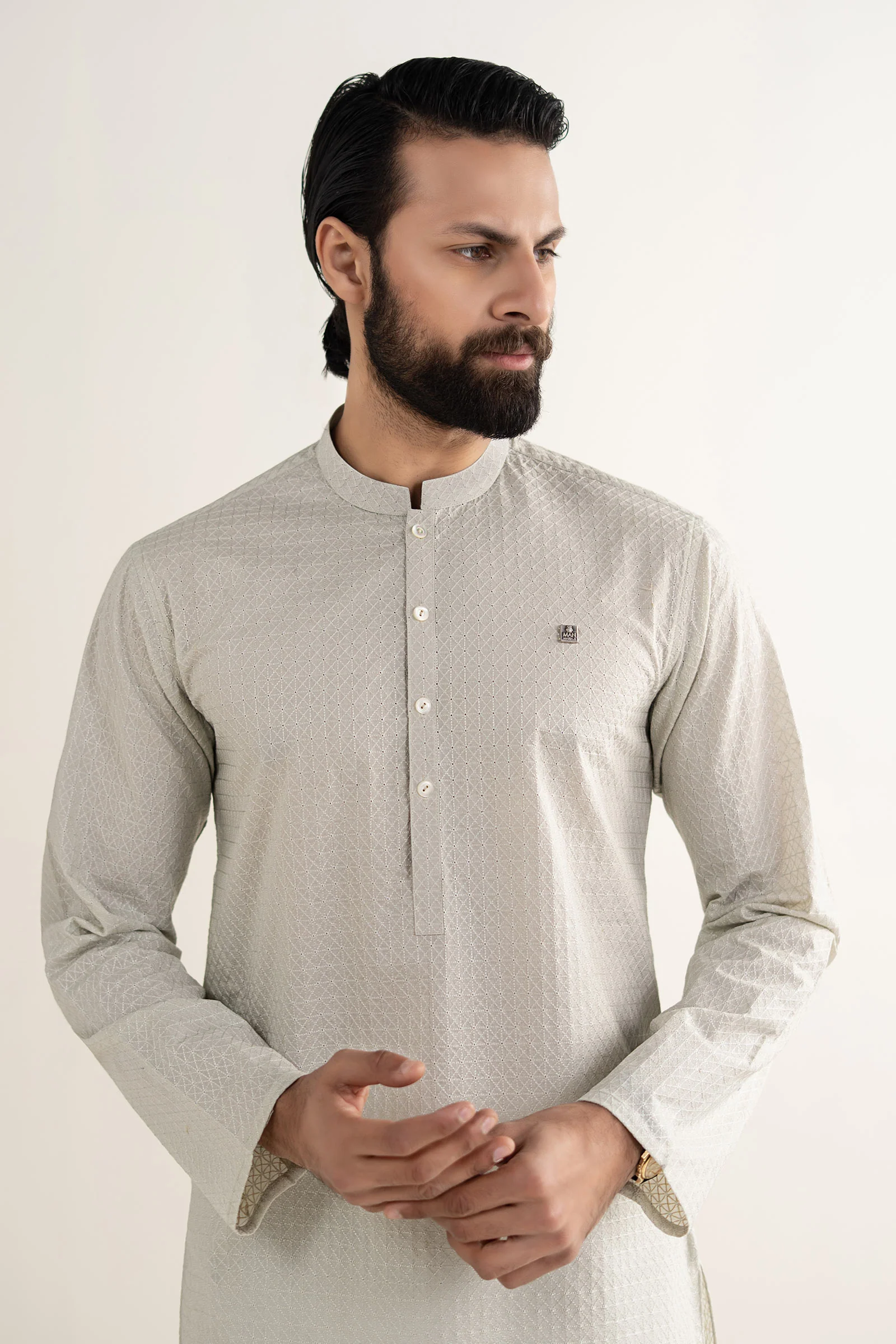 Embroidered Lawn Kurta - Image 2