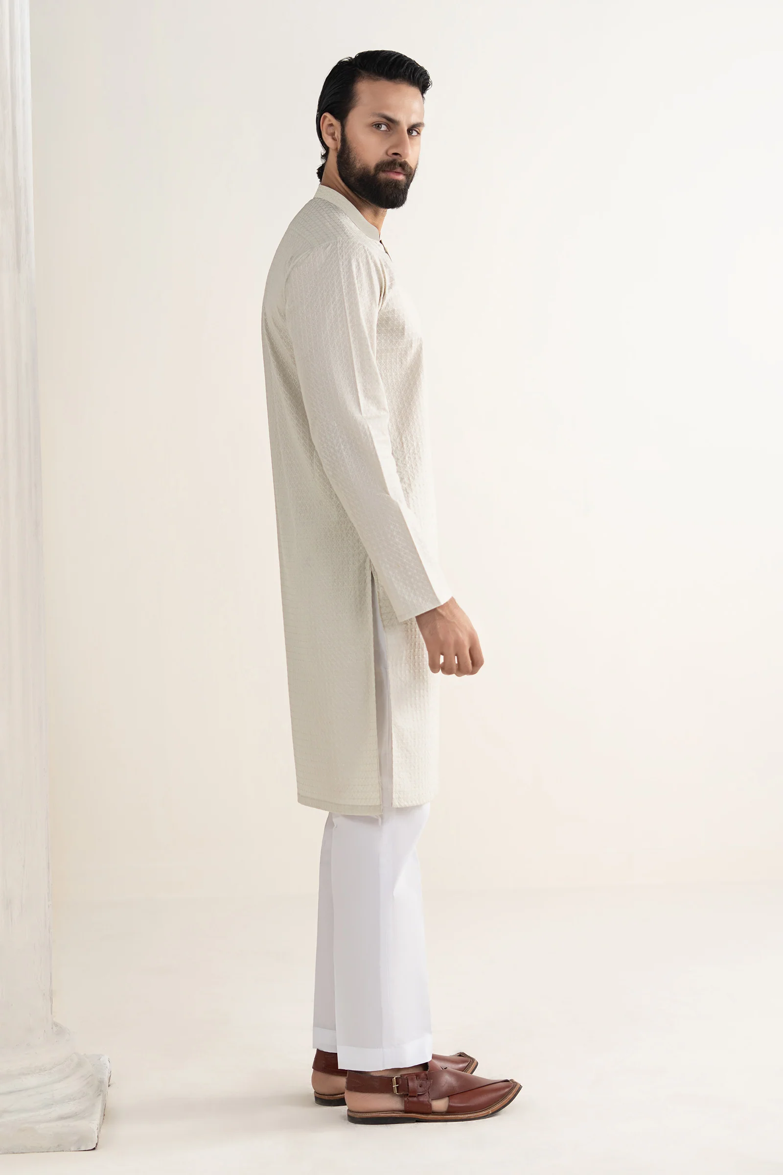 Embroidered Lawn Kurta - Image 6