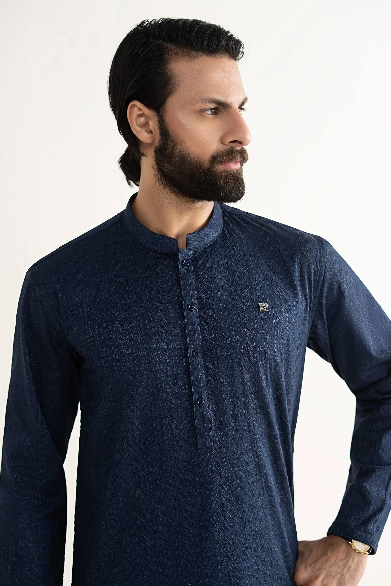 Embroidered Lawn Kurta - Image 2