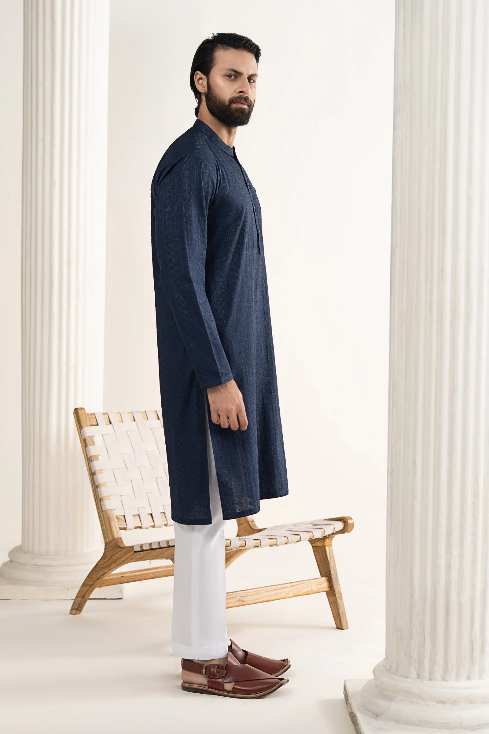 Embroidered Lawn Kurta - Image 6