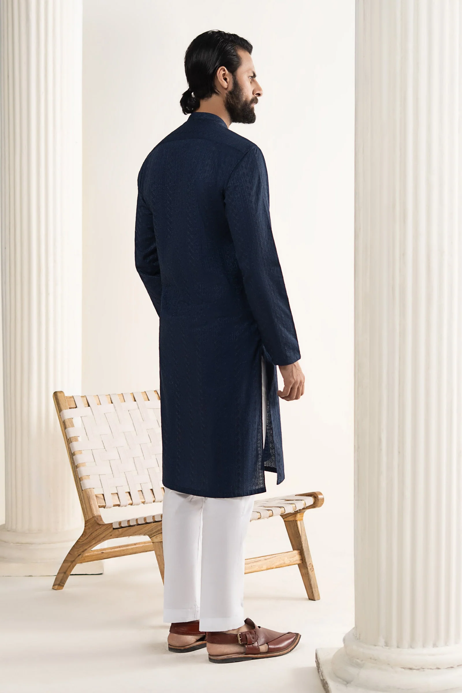 Embroidered Lawn Kurta - Image 7
