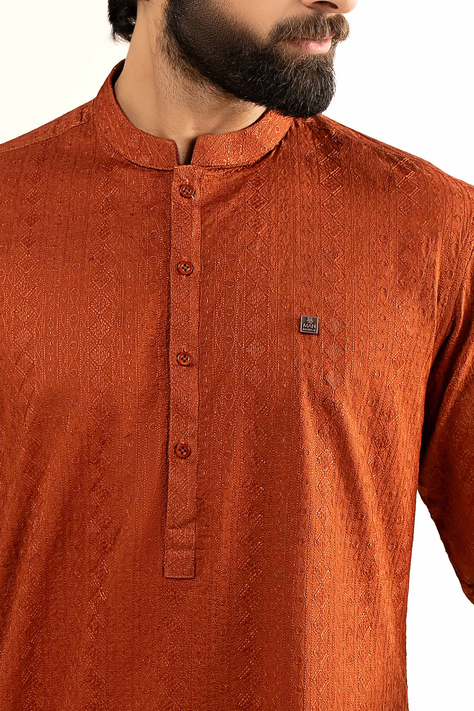 Embroidered Lawn Kurta - Image 3