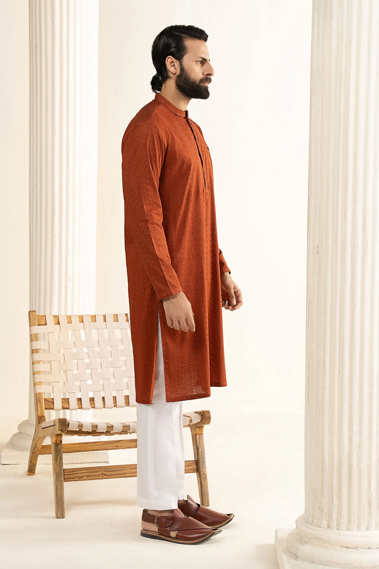 Embroidered Lawn Kurta - Image 6