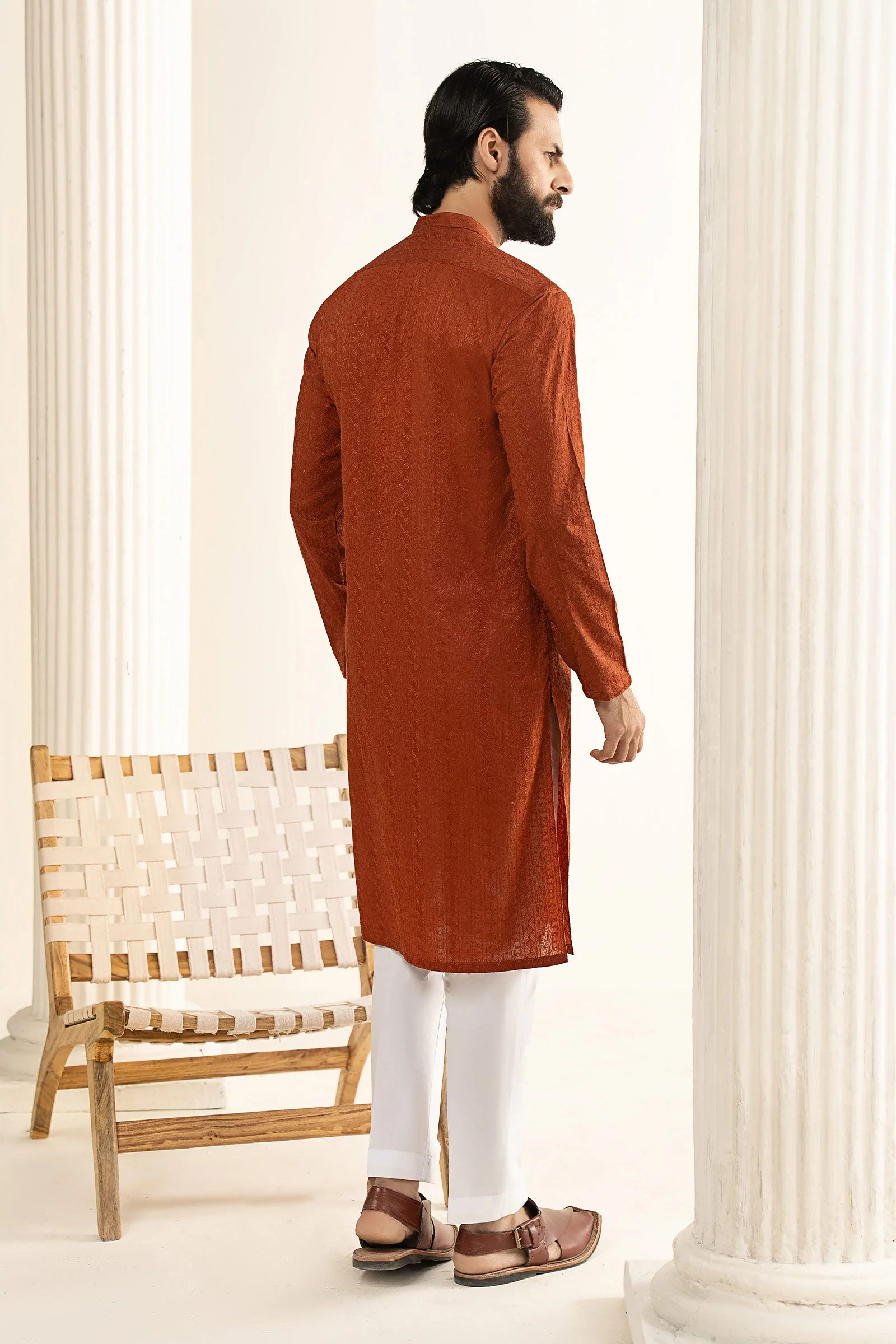 Embroidered Lawn Kurta - Image 7