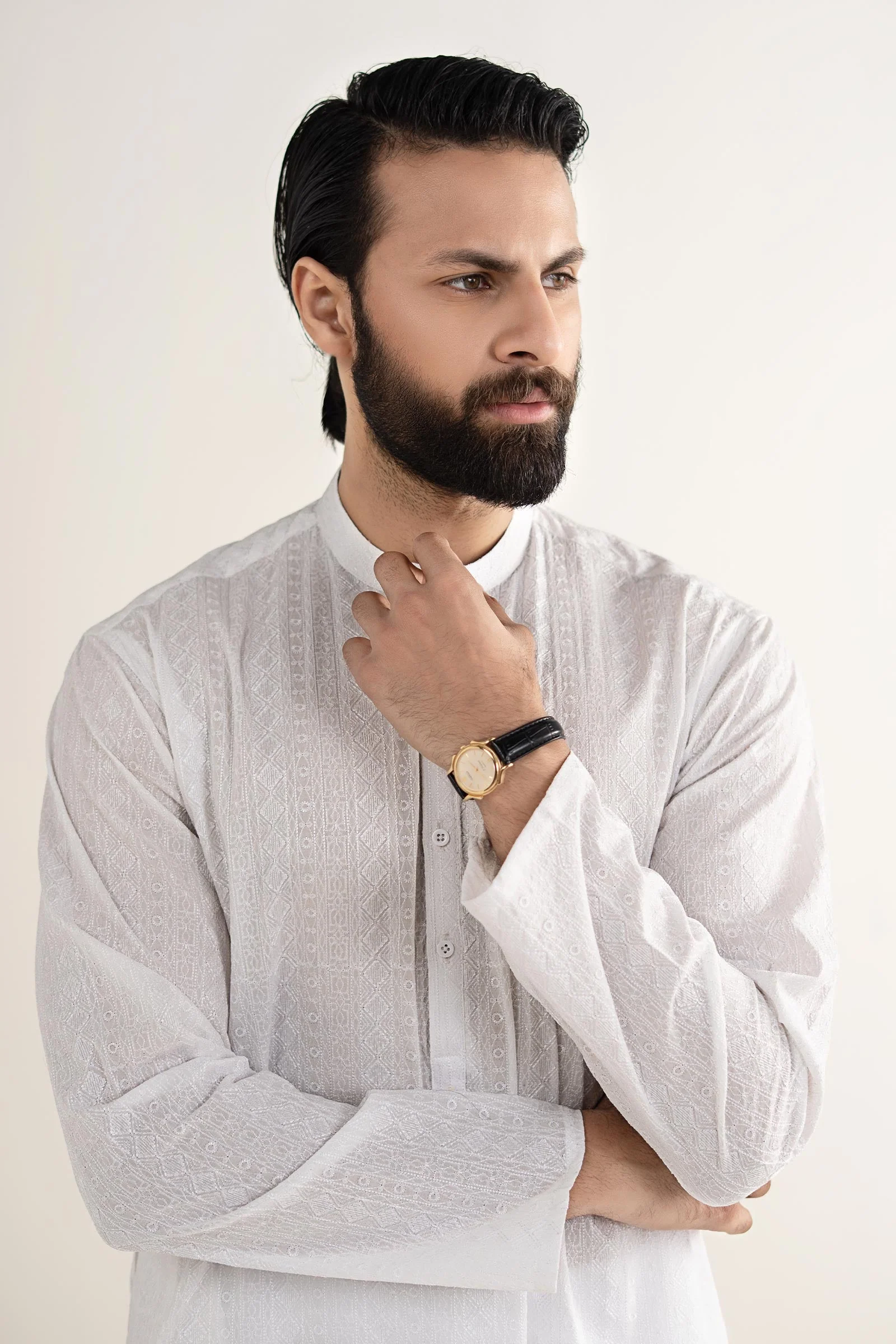 Embroidered Lawn Kurta - Image 3