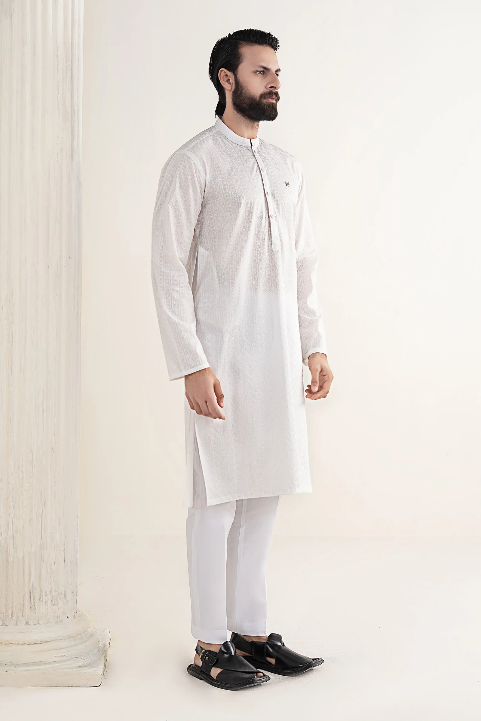Embroidered Lawn Kurta - Image 6