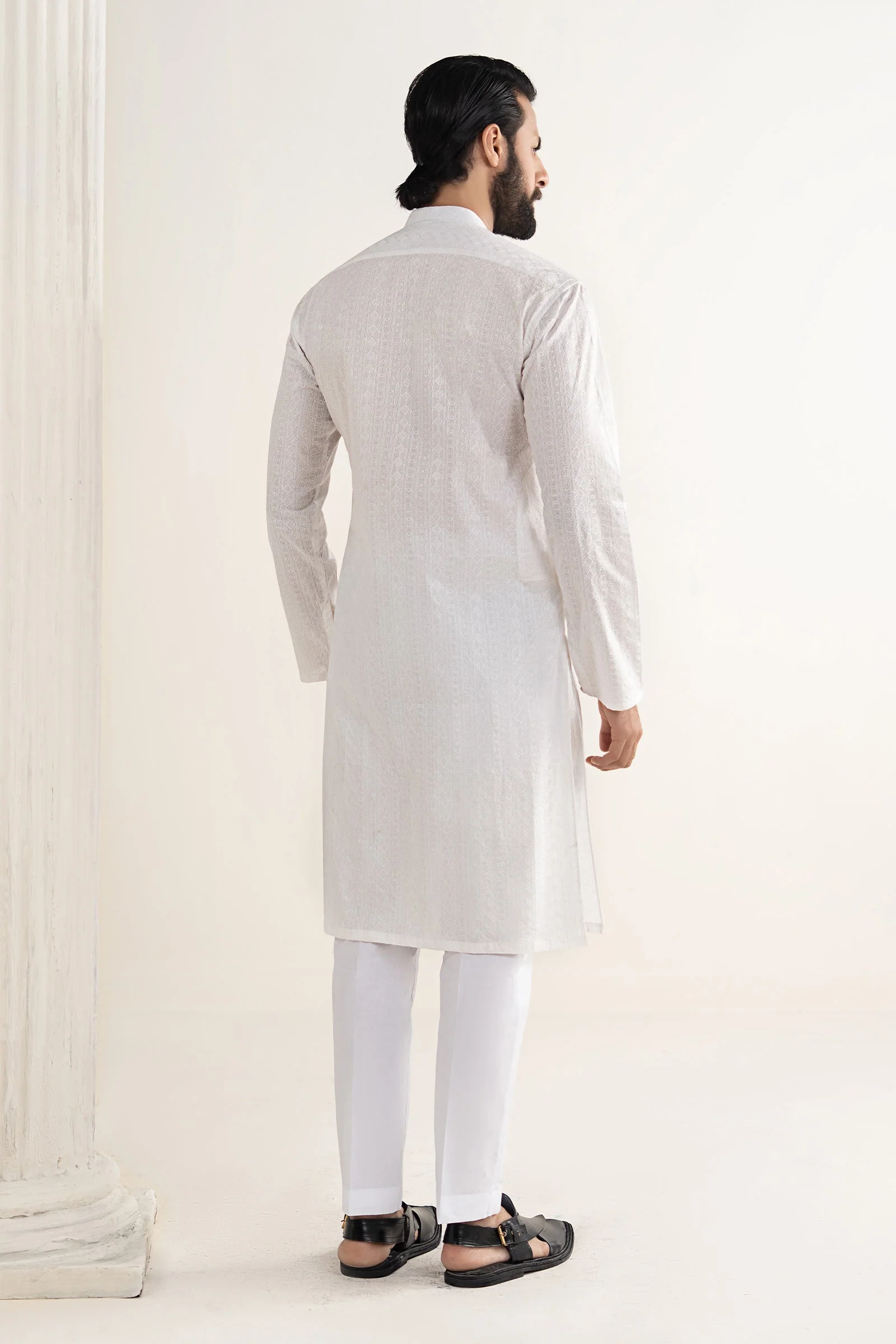 Embroidered Lawn Kurta - Image 7