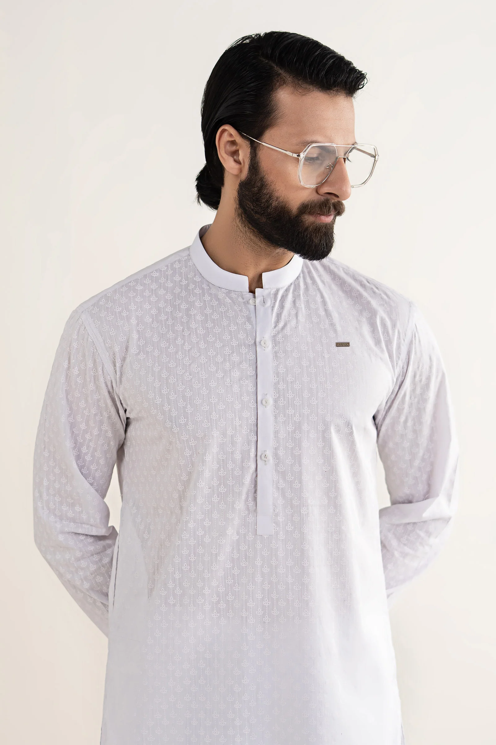 Printed Blended Kurta - Image 3