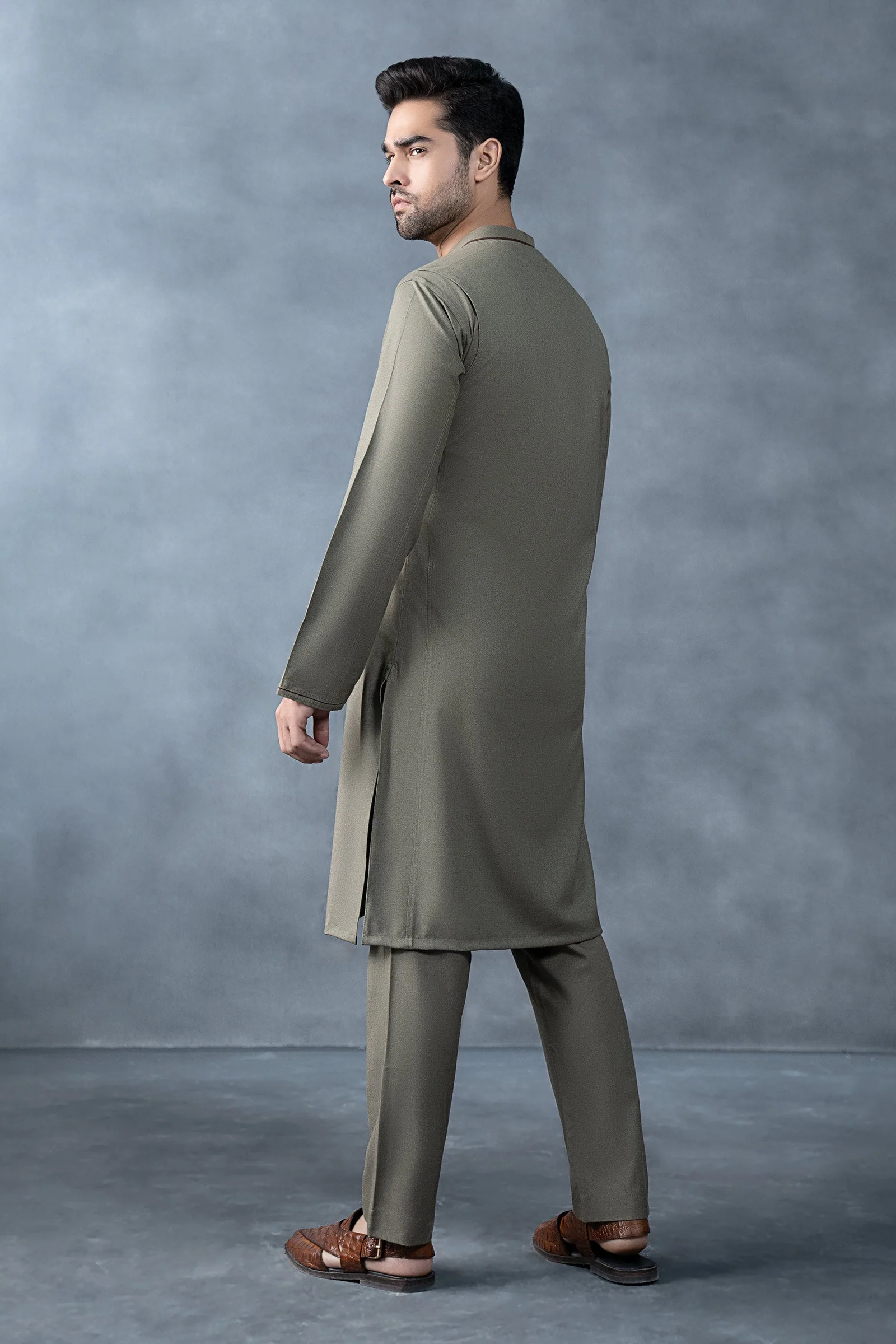 Nova Yarn Dyed Khaddar Kurta - Image 8