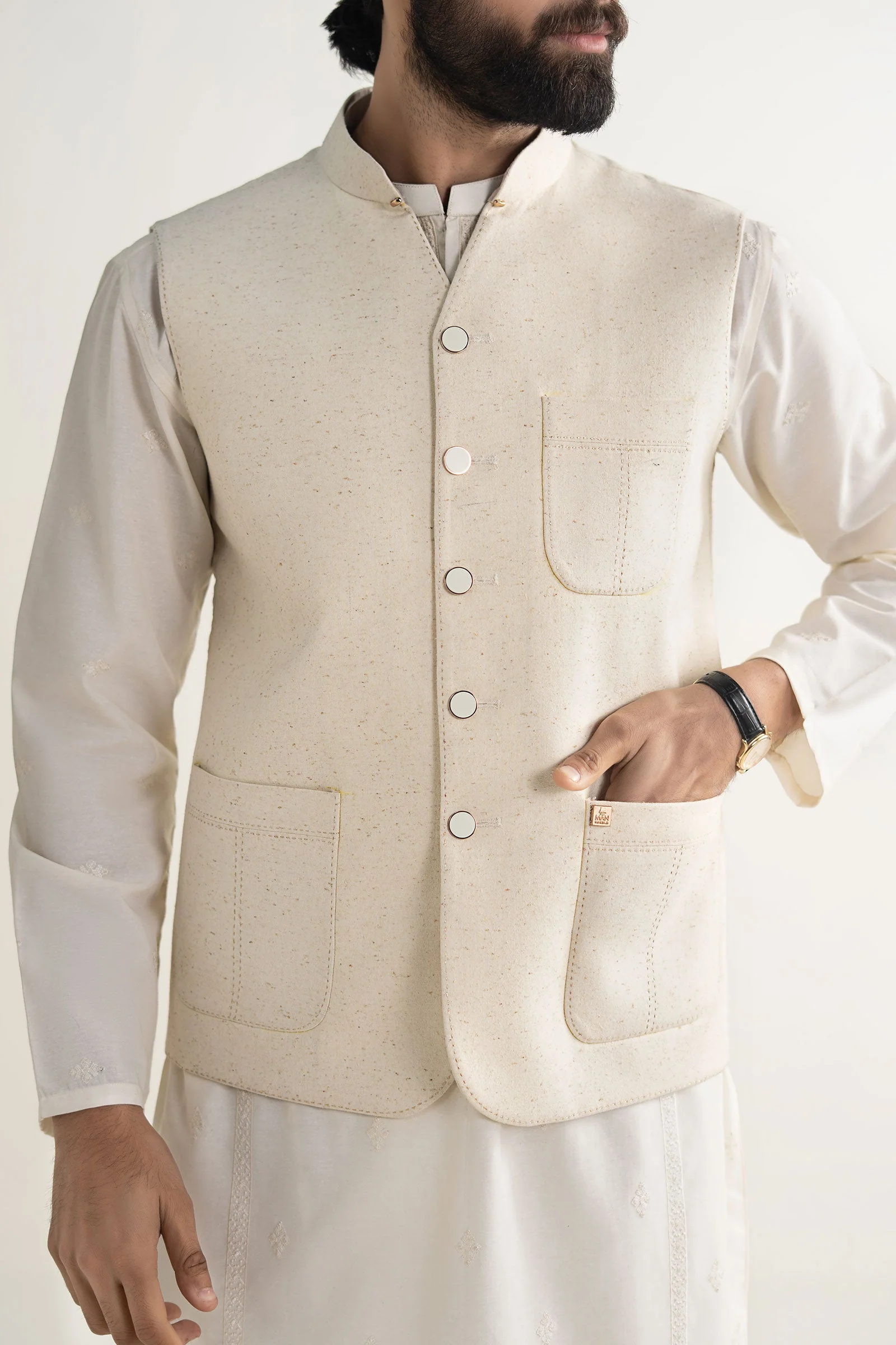 Pure Karandi Waistcoat - Image 4