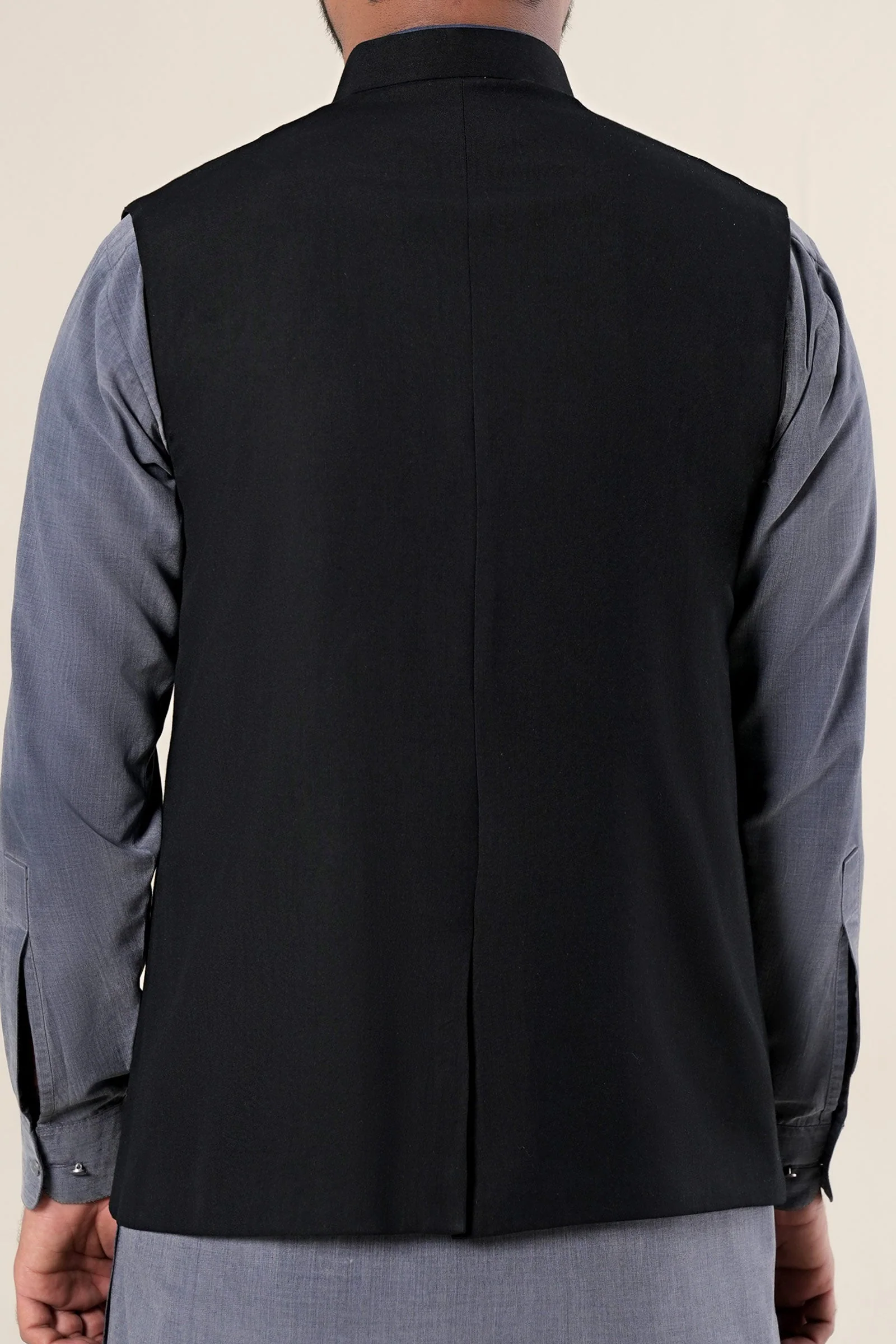 Blended Black Waistcoat - Image 4