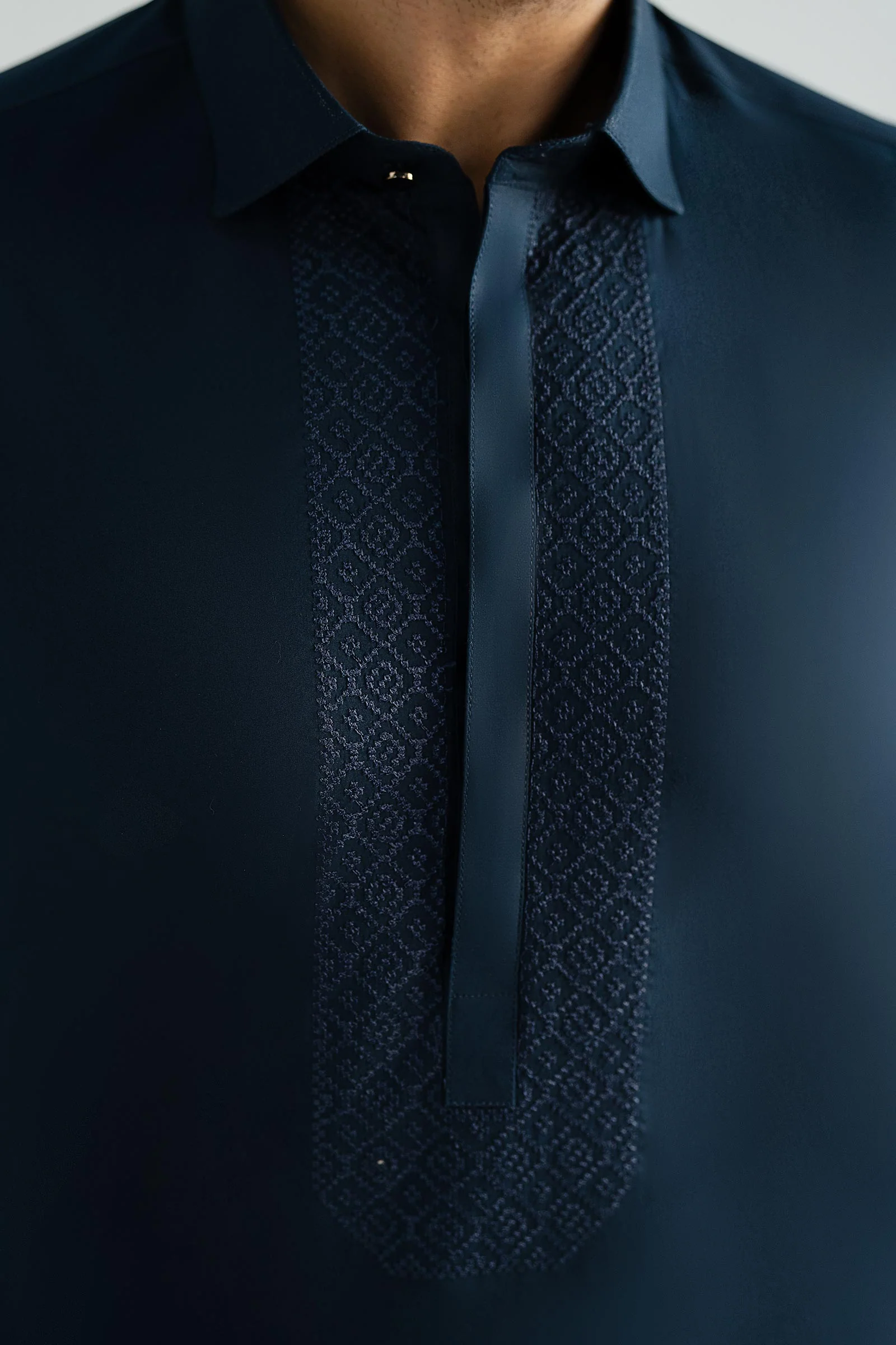 2 Piece Embroidered Cotton Suit - Image 6