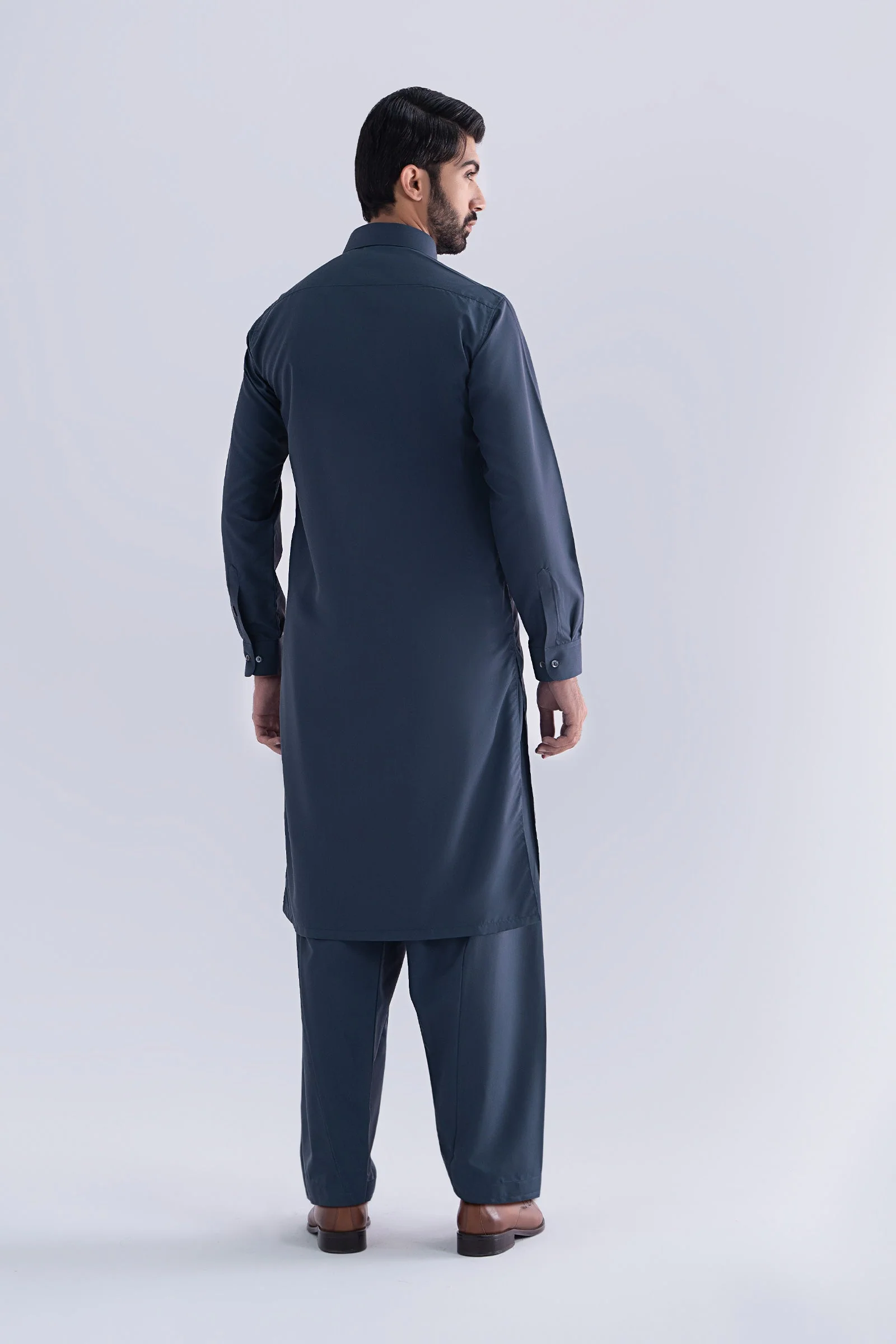 2 Piece Embroidered Blended Suit - Image 6