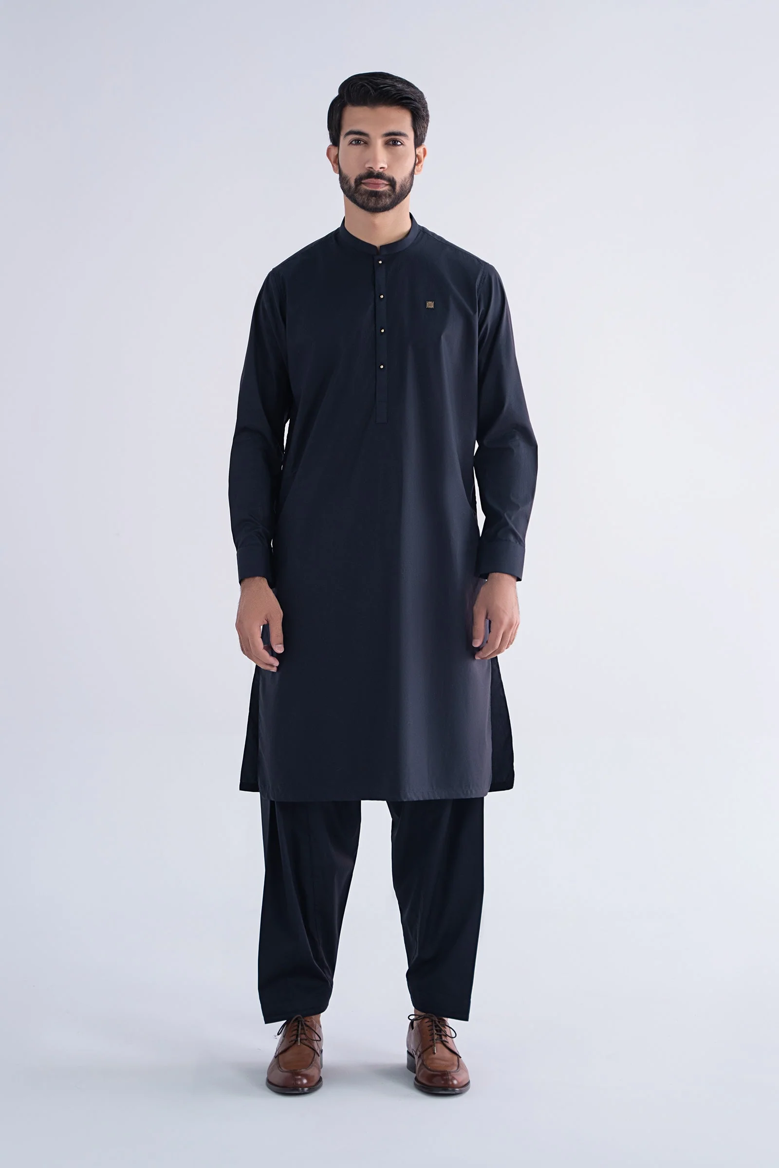 2 Piece Embroidered Cotton Suit