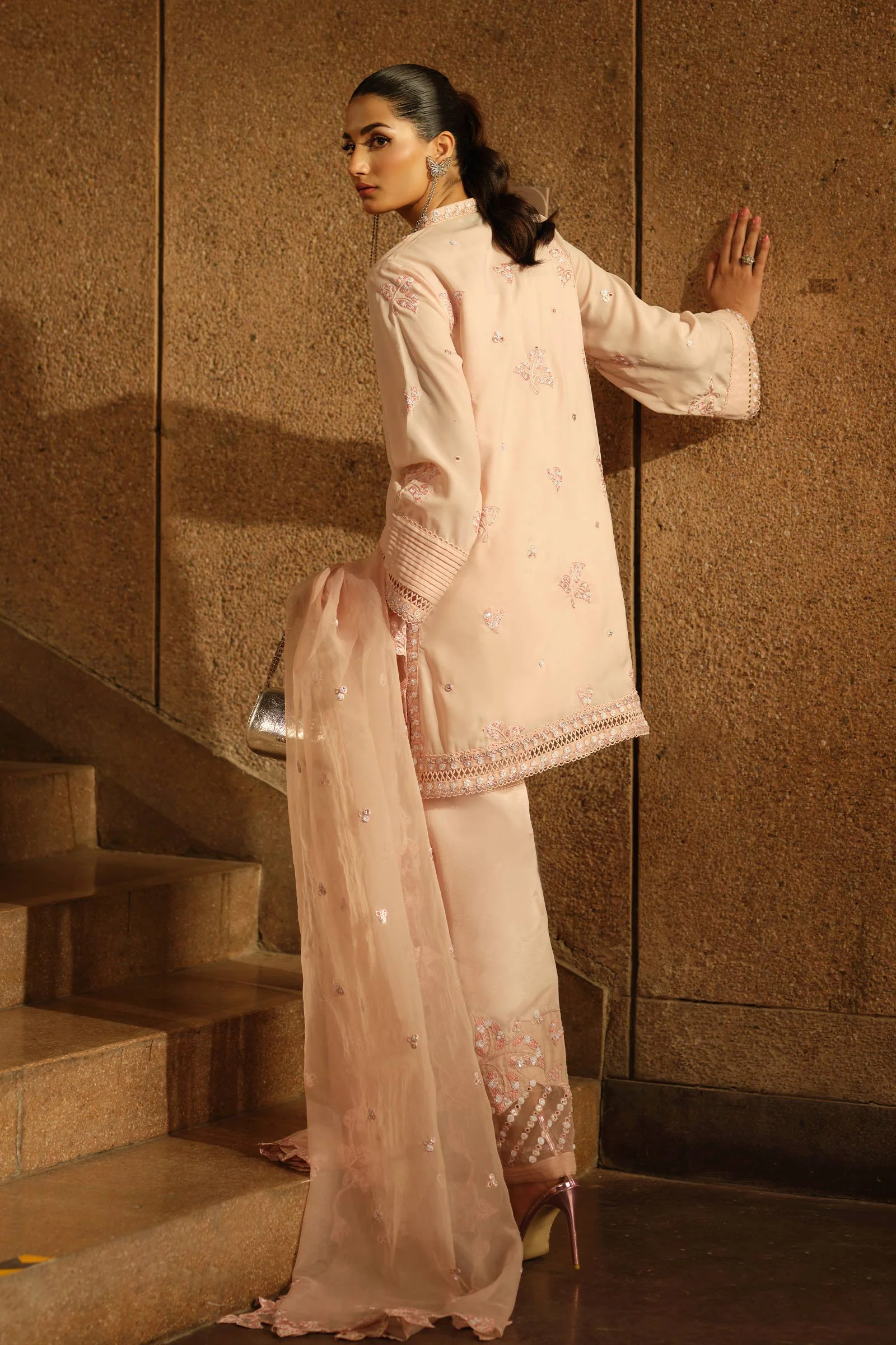 3 Piece Embroidered Georgette Suit - Image 7
