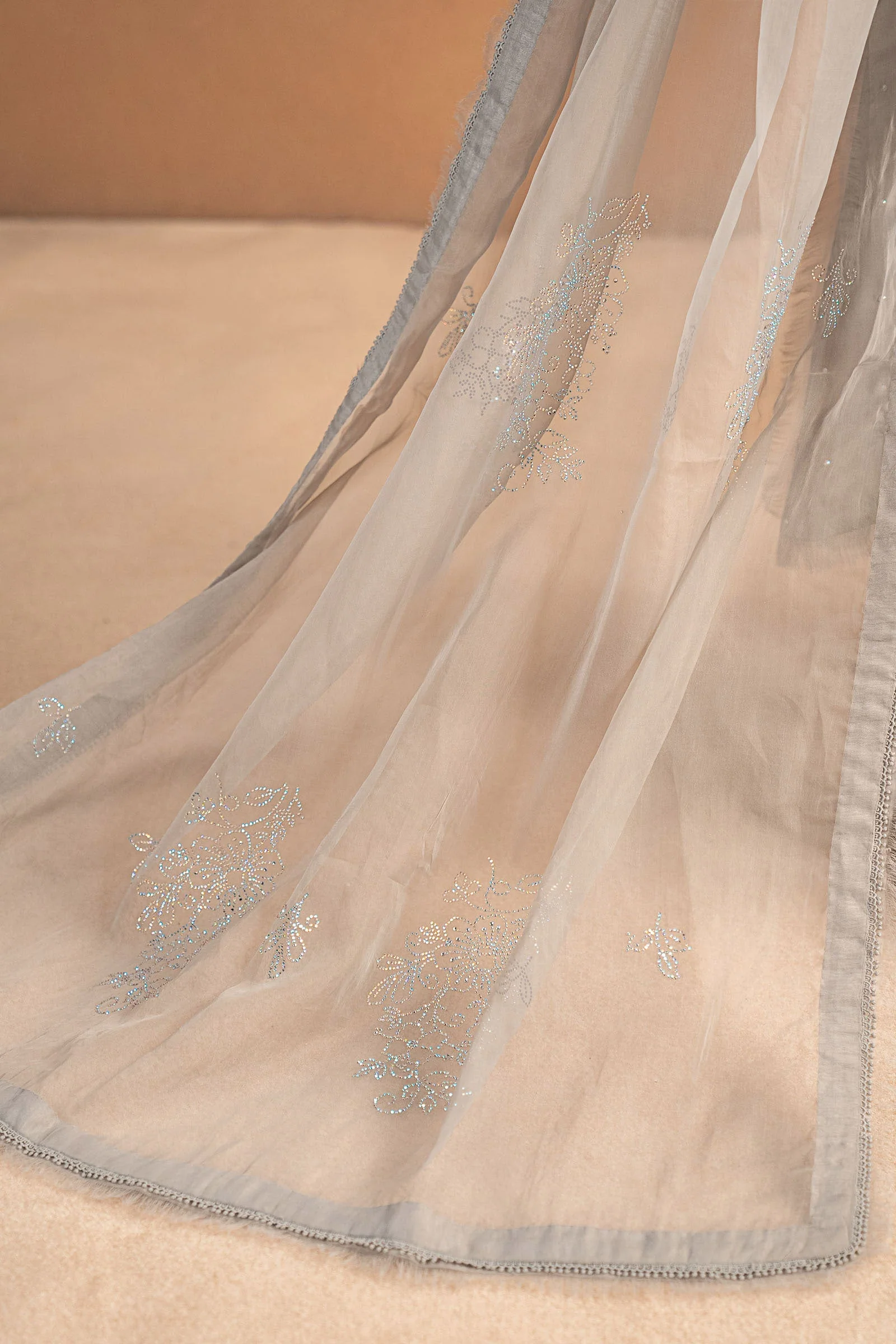 3 Piece Embellished Crepe Suit - Image 4