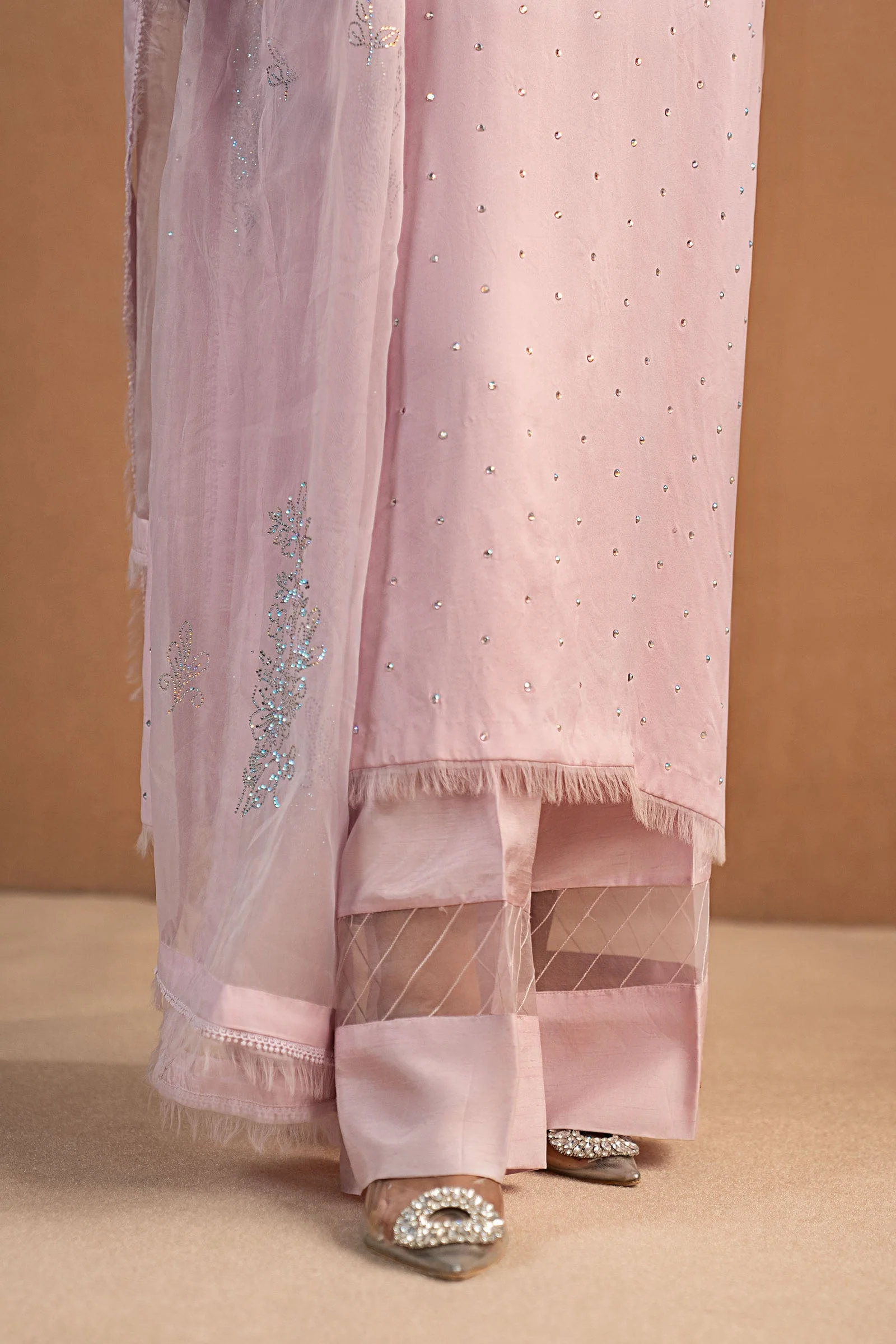 3 Piece Embellished Crepe Suit - Image 5