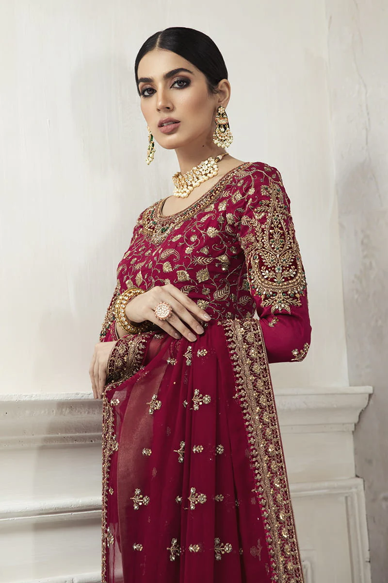 Maria B. Couture Red Wine MC-027 - Image 2